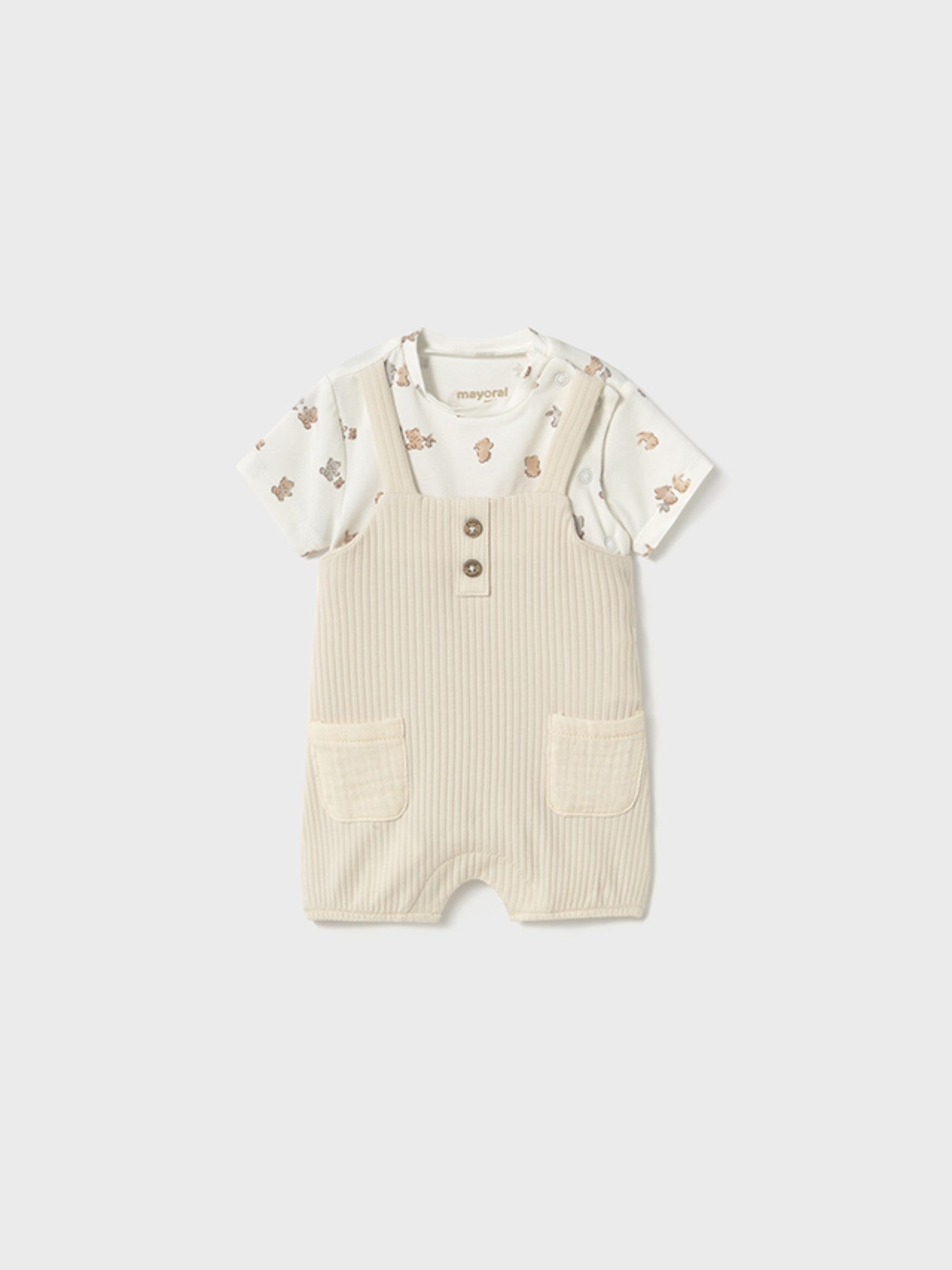 Pagliaccetto salopette Bimbo BEIGE 1616 /BE - NANU' BABY