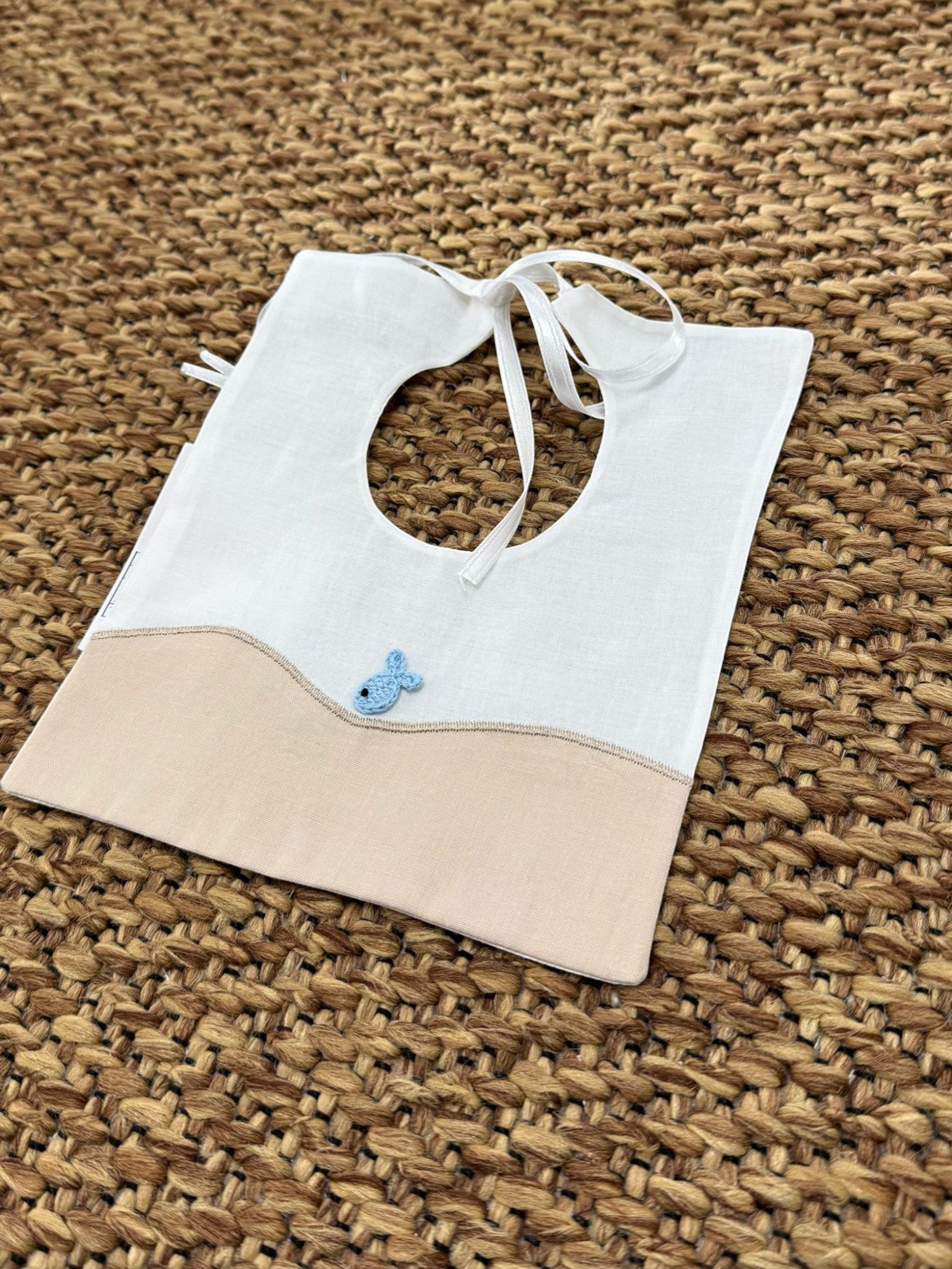 Bavetta Pesciolino Neonato BIANCO AMALFI 1404 - NANU' BABY