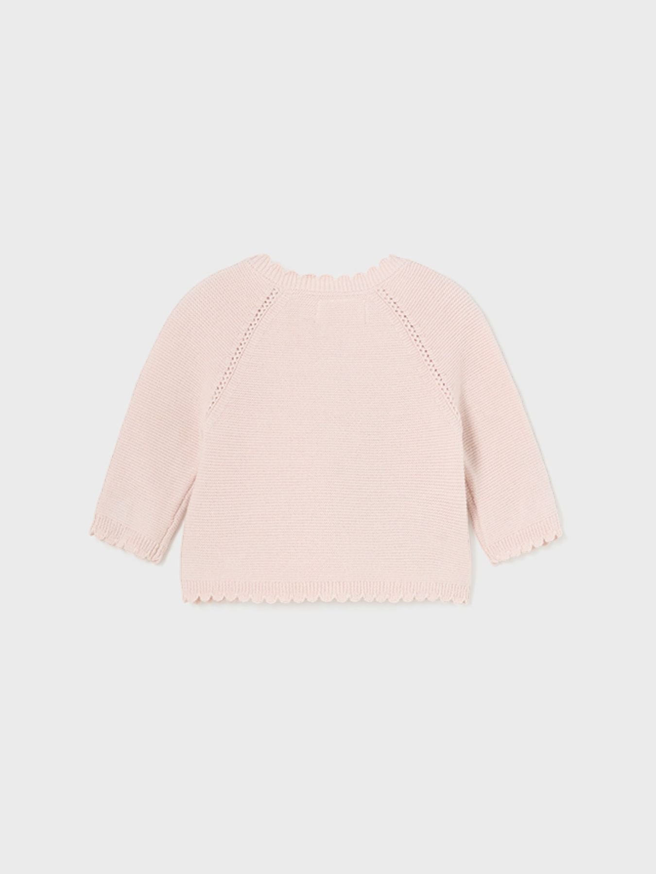 Giacchino lungo maglia Bimba ROSA CIPRIA 1376/N - NANU' BABY