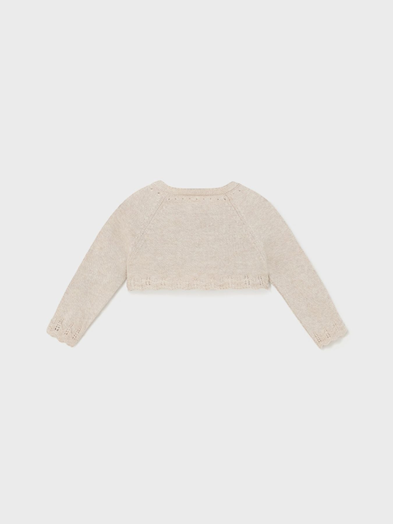 Giacchino in maglia basico Bimba BEIGE 318 - NANU' BABY