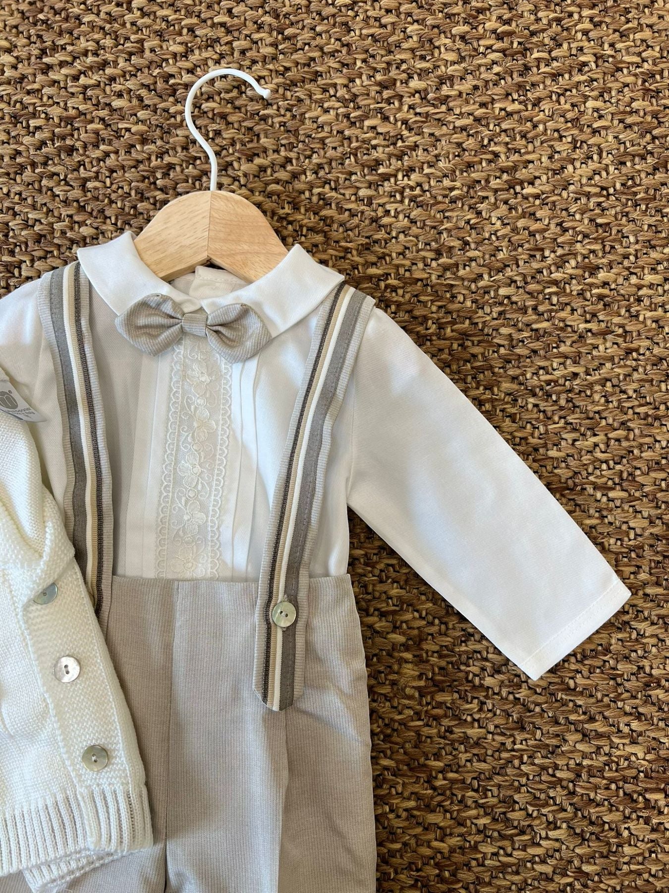 Completo Cerimonia Bermuda Bimbo VANIGLIA IK20660 - NANU' BABY