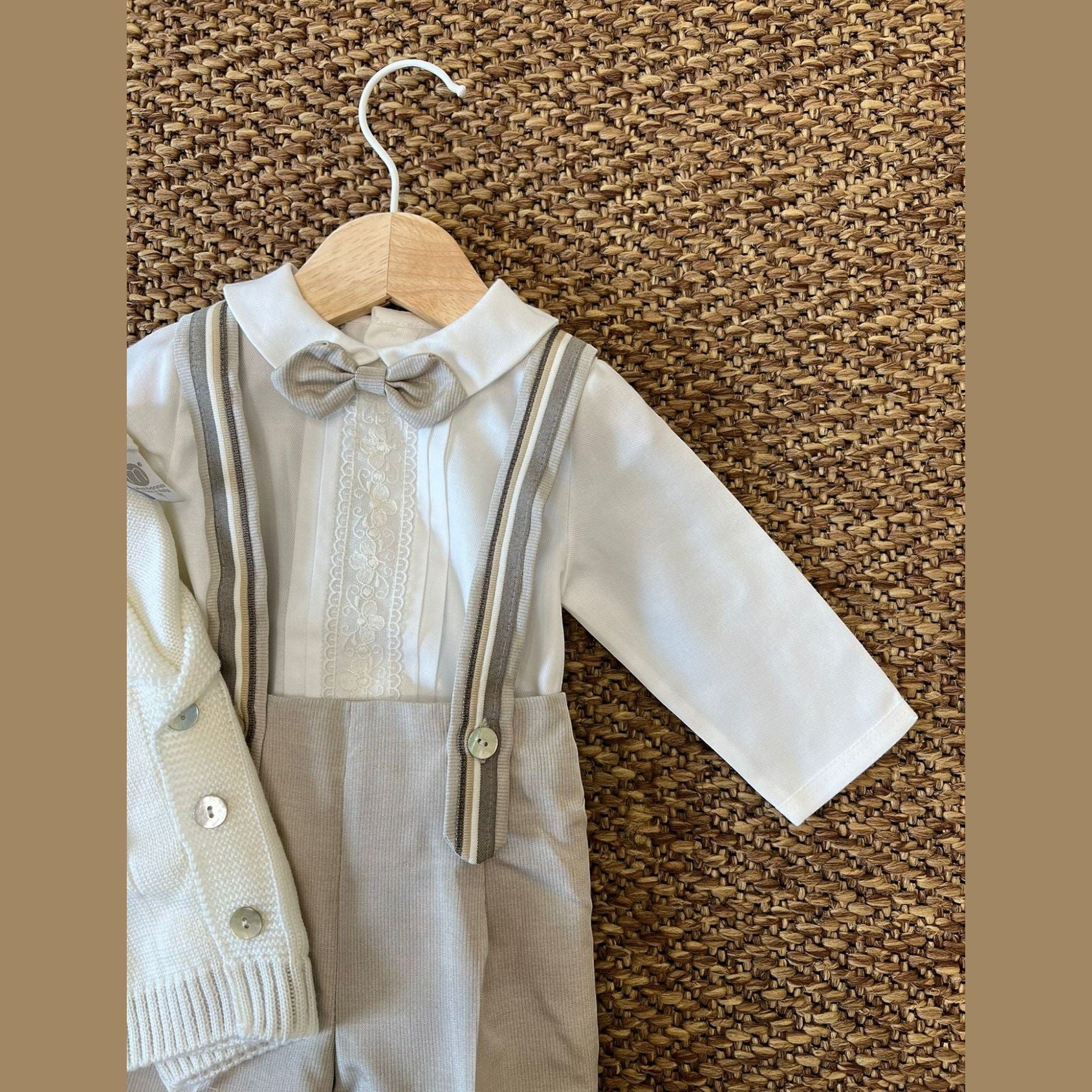 Completo Cerimonia Bermuda Bimbo VANIGLIA IK20660 - NANU' BABY