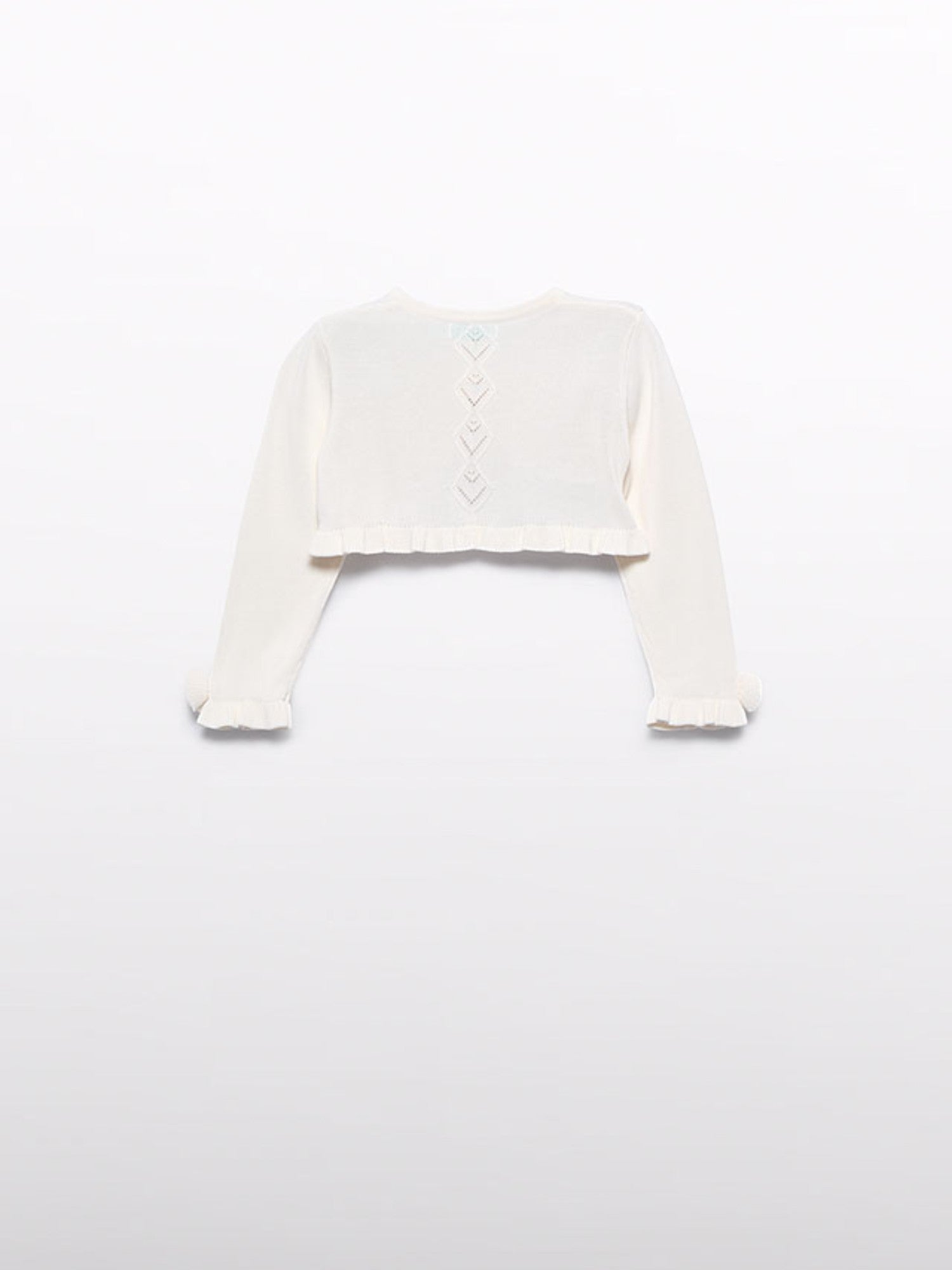 Cardigan tricot traforato Bimba ECRU 5381 /12 - NANU' BABY
