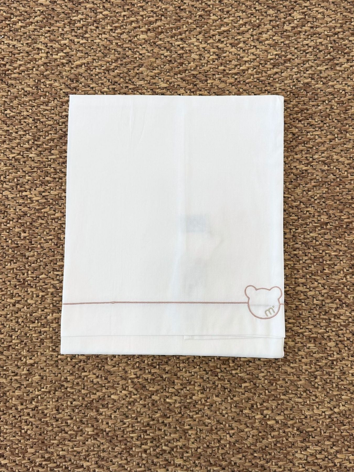 Lenzuolino Orsetto Neonata BIANCO IG54LE - NANU' BABY