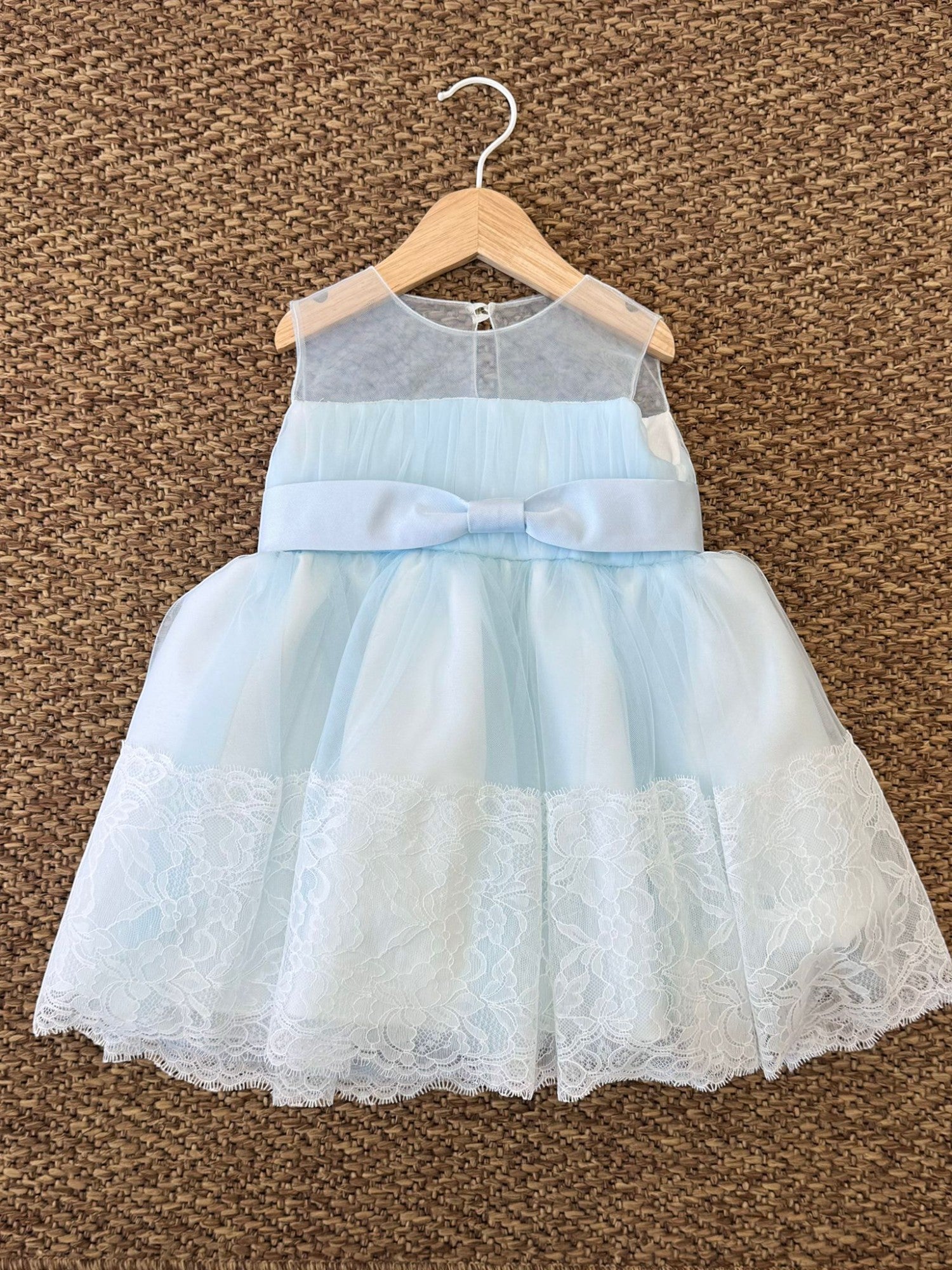 Abito Cerimonia dritto Bimba AVORIO GG25D04I/C - NANU' BABY