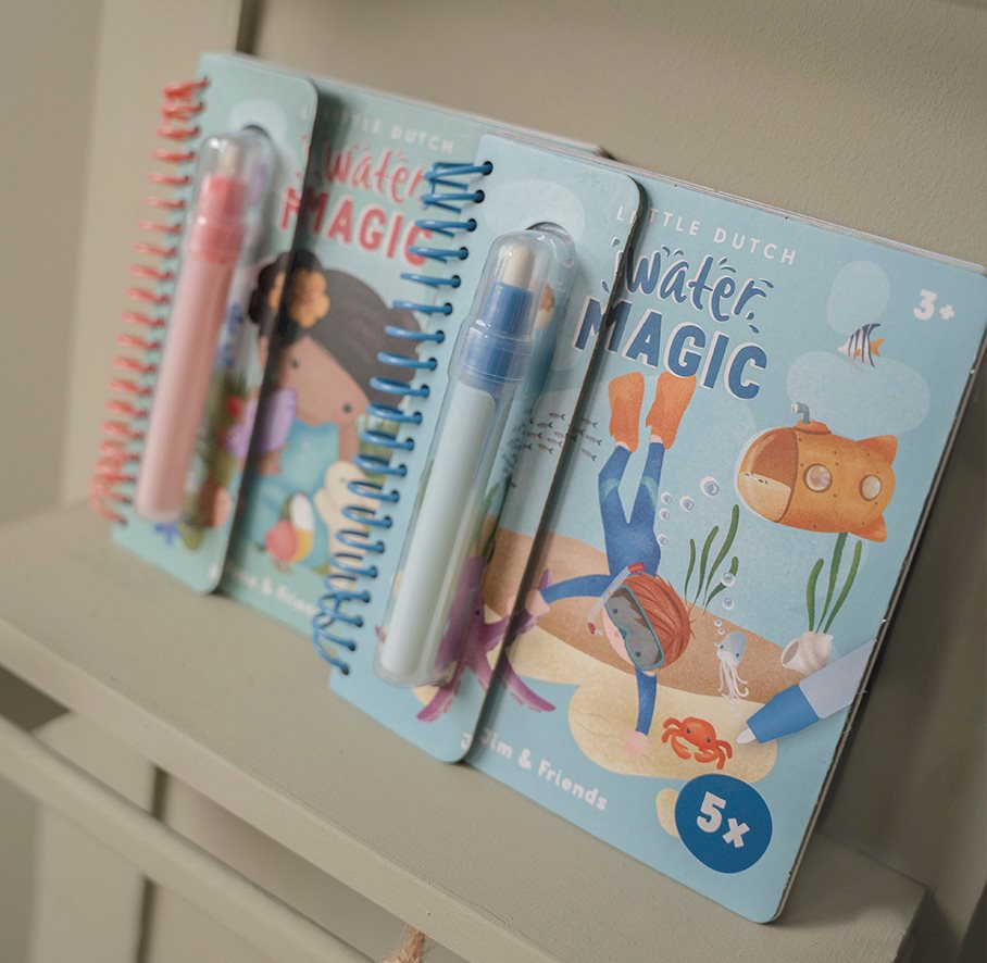Libro magico da colorare con acqua Blu 125469 - NANU' BABY