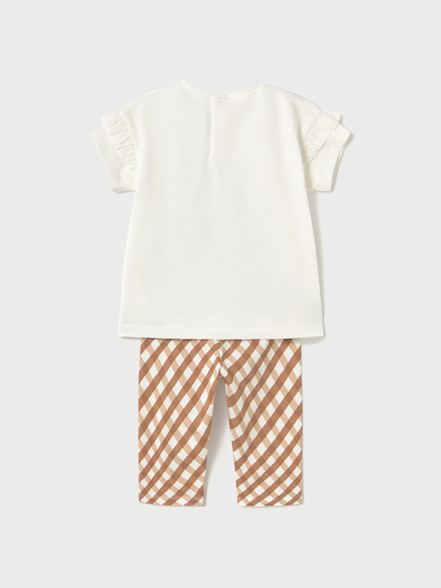 Comp.leggings stampato Bimba MARRONE 1739/39 - NANU' BABY