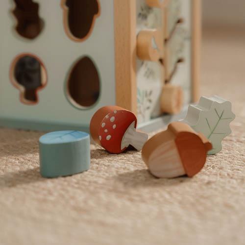 Cubo attività in legno - Amici della foresta MULTICOLORE LD7231 - NANU' BABY