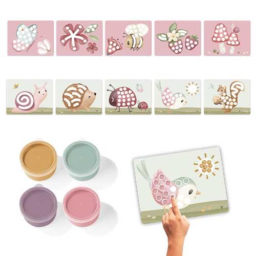 Set pittura con le dita Fairy Garden Rosa 126121