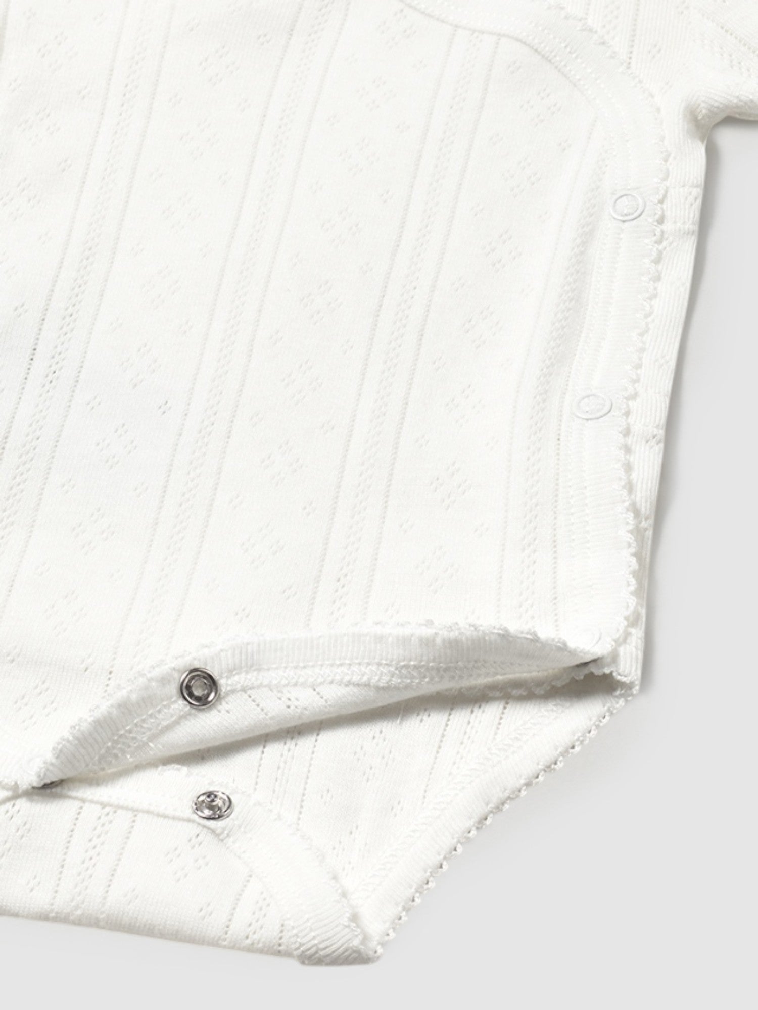Body manica corta traforato Neonata BIANCO 1746 /B - NANU' BABY