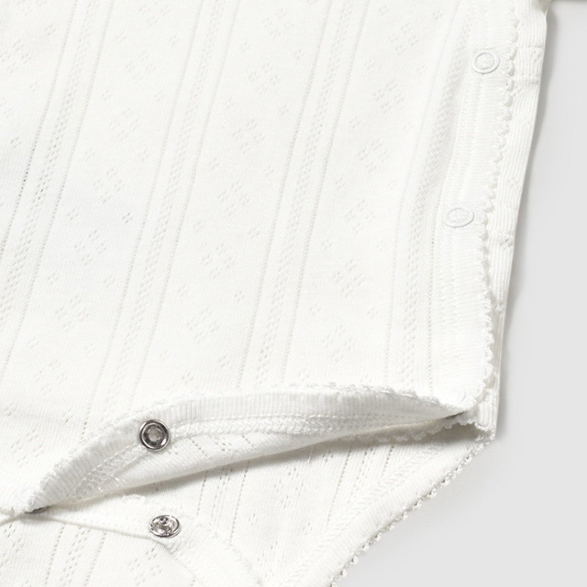 Body manica corta traforato Neonata BIANCO 1746 /B - NANU' BABY