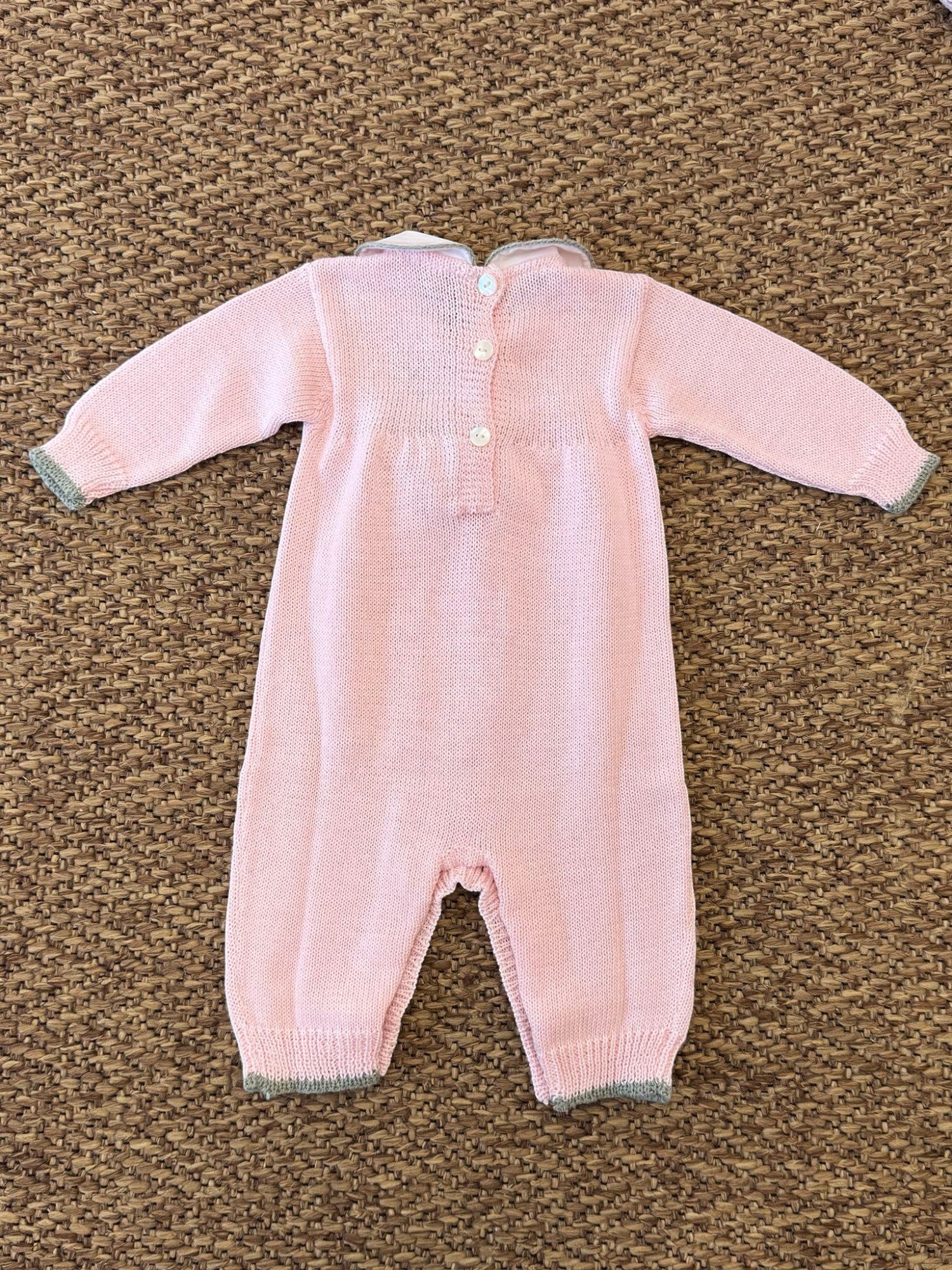 Tutina Fiocco in rilievo Neonata ROSA BRINDISI 1792 - NANU' BABY