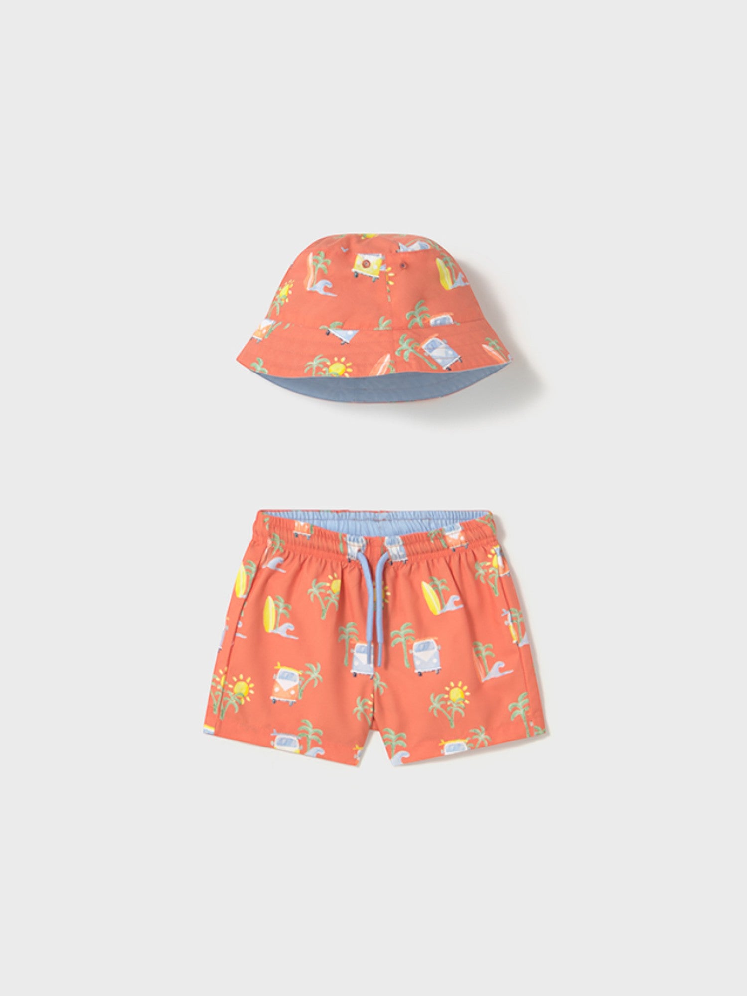 Compl. costume con bucket Bimbo ARANCIO 1646/12 - NANU' BABY