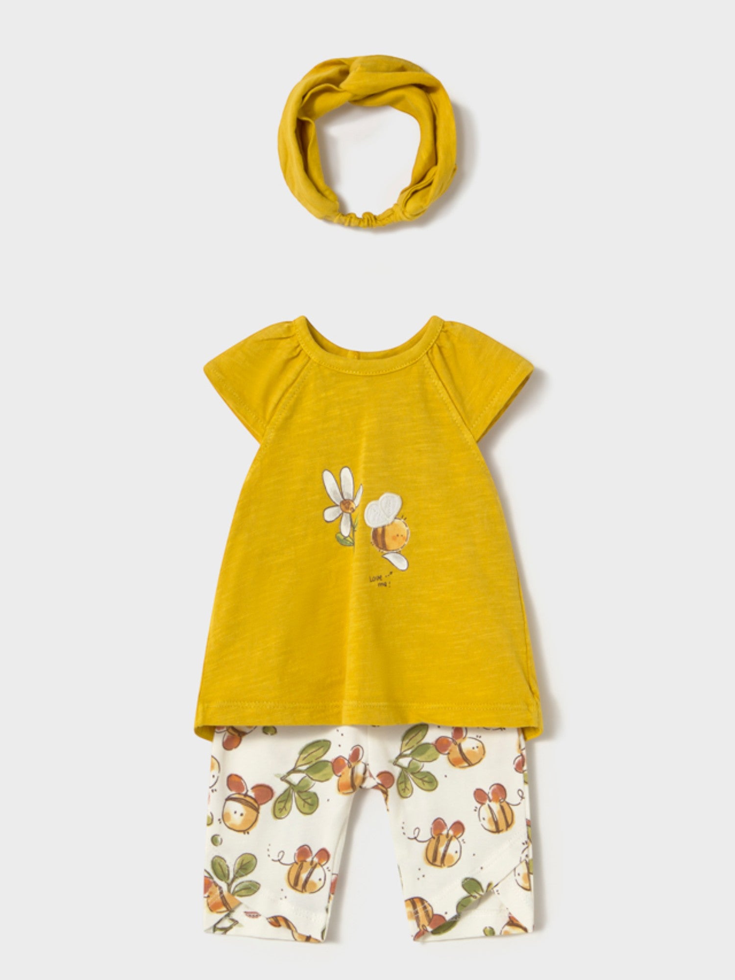 Completo leggings capri e cerchietto Bimba VERDE 1763 /V - NANU' BABY