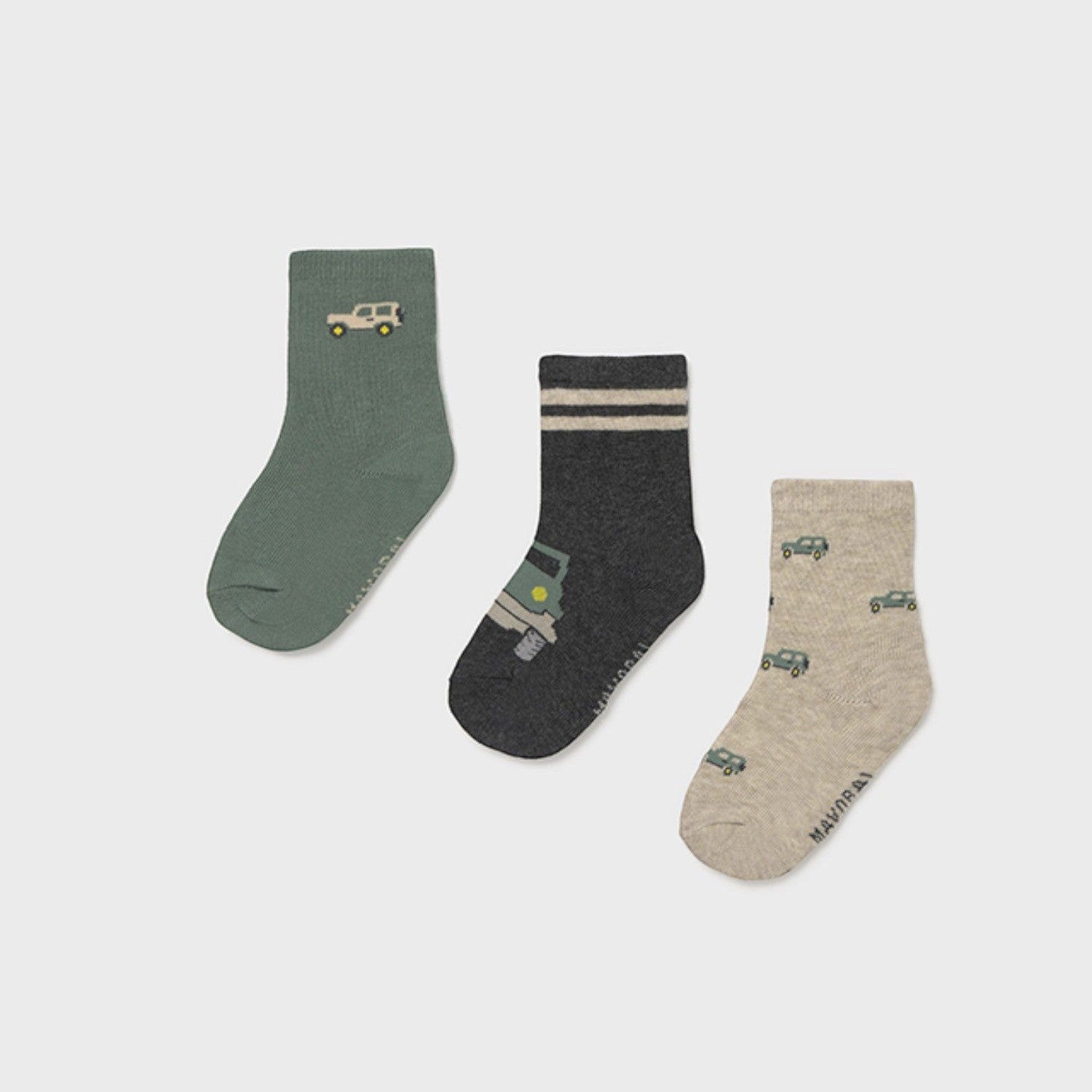Set 3 calzini fantasia Verde 10008/53 - NANU' BABY