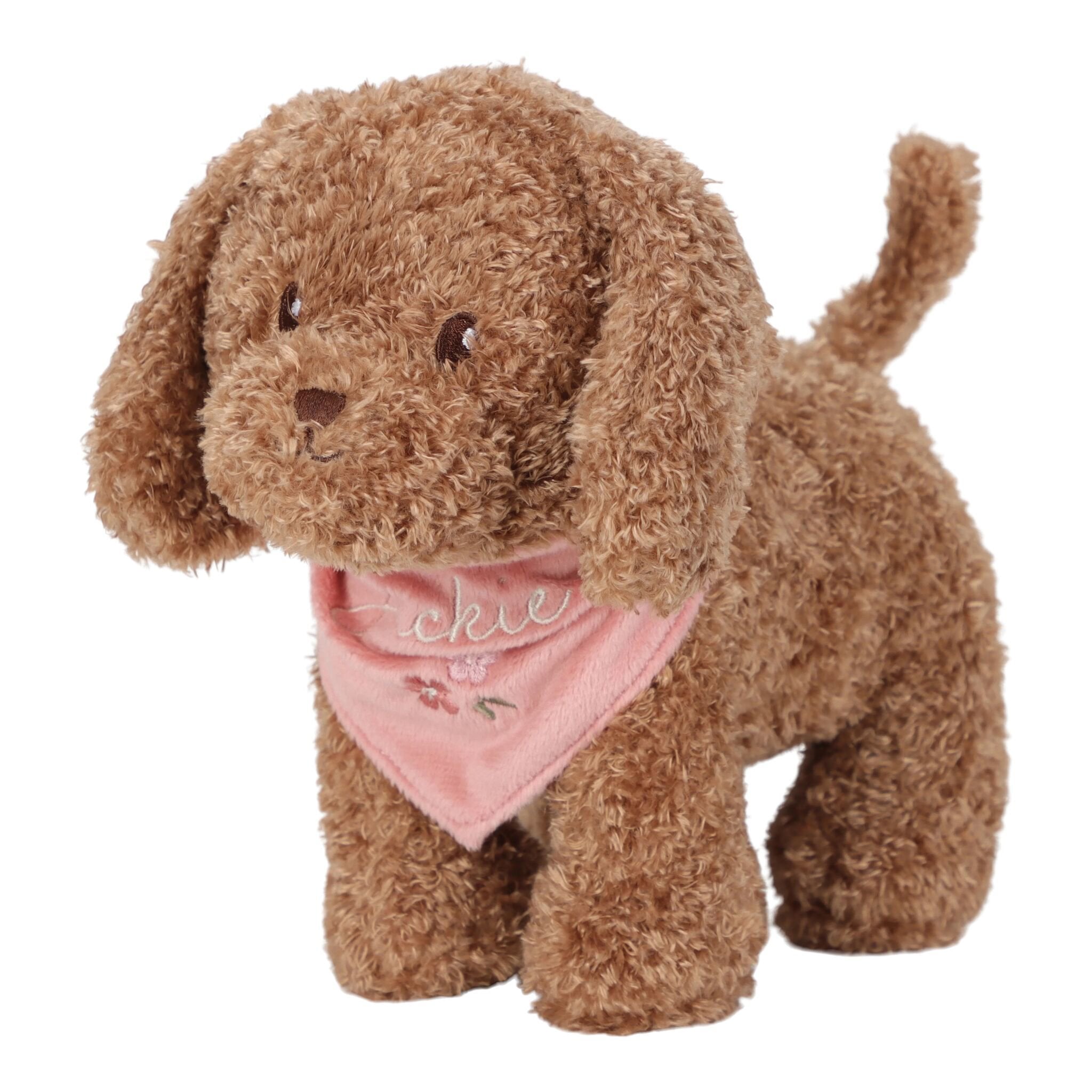 Peluche cane Jackie con trasportino Multicolore LD4518