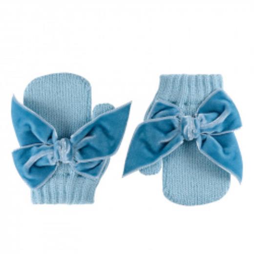 Muffole con pollice e fiocco in velluto AL CAMPIONE 50.598.011 - NANU' BABY