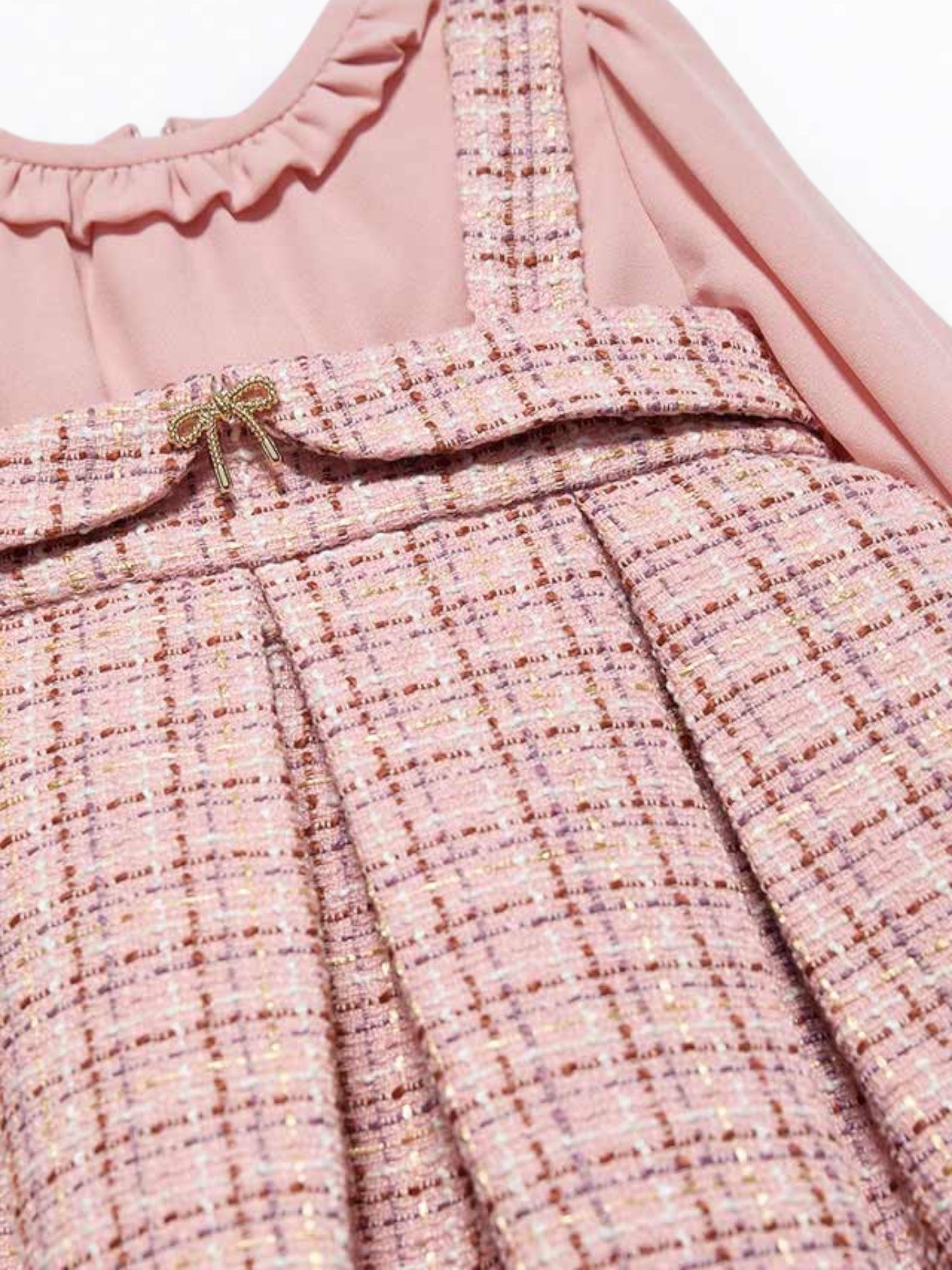 Abito pichi tweed Bimba Rosa 5504/8 - NANU' BABY