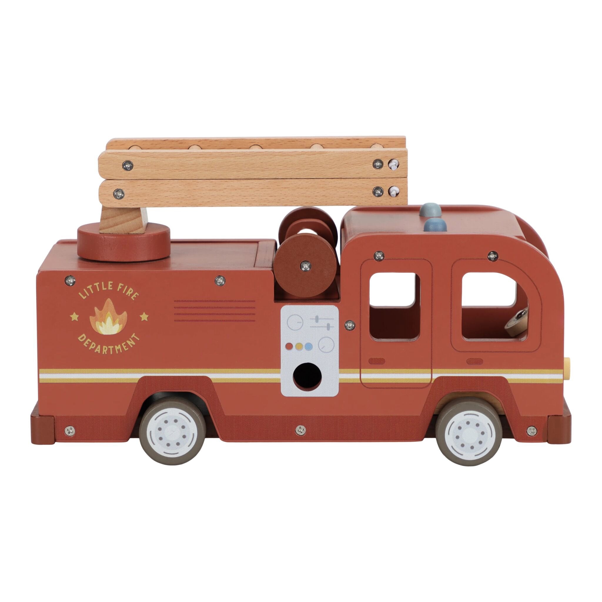 Camion dei pompieri grande con personaggi FSC Multicolore LD2536