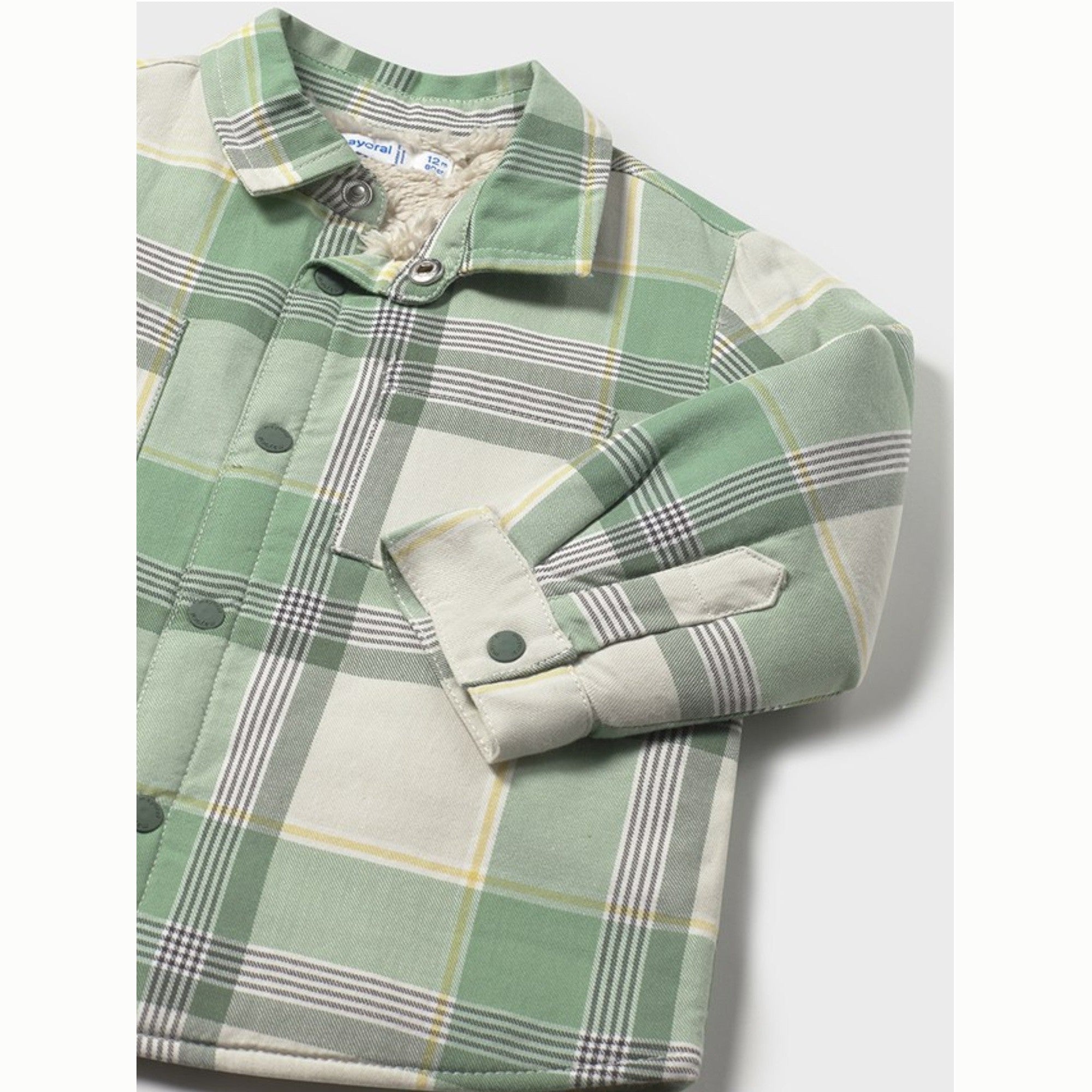 Camicia quadri foderato Bimbo Verde 2104/83 - NANU' BABY