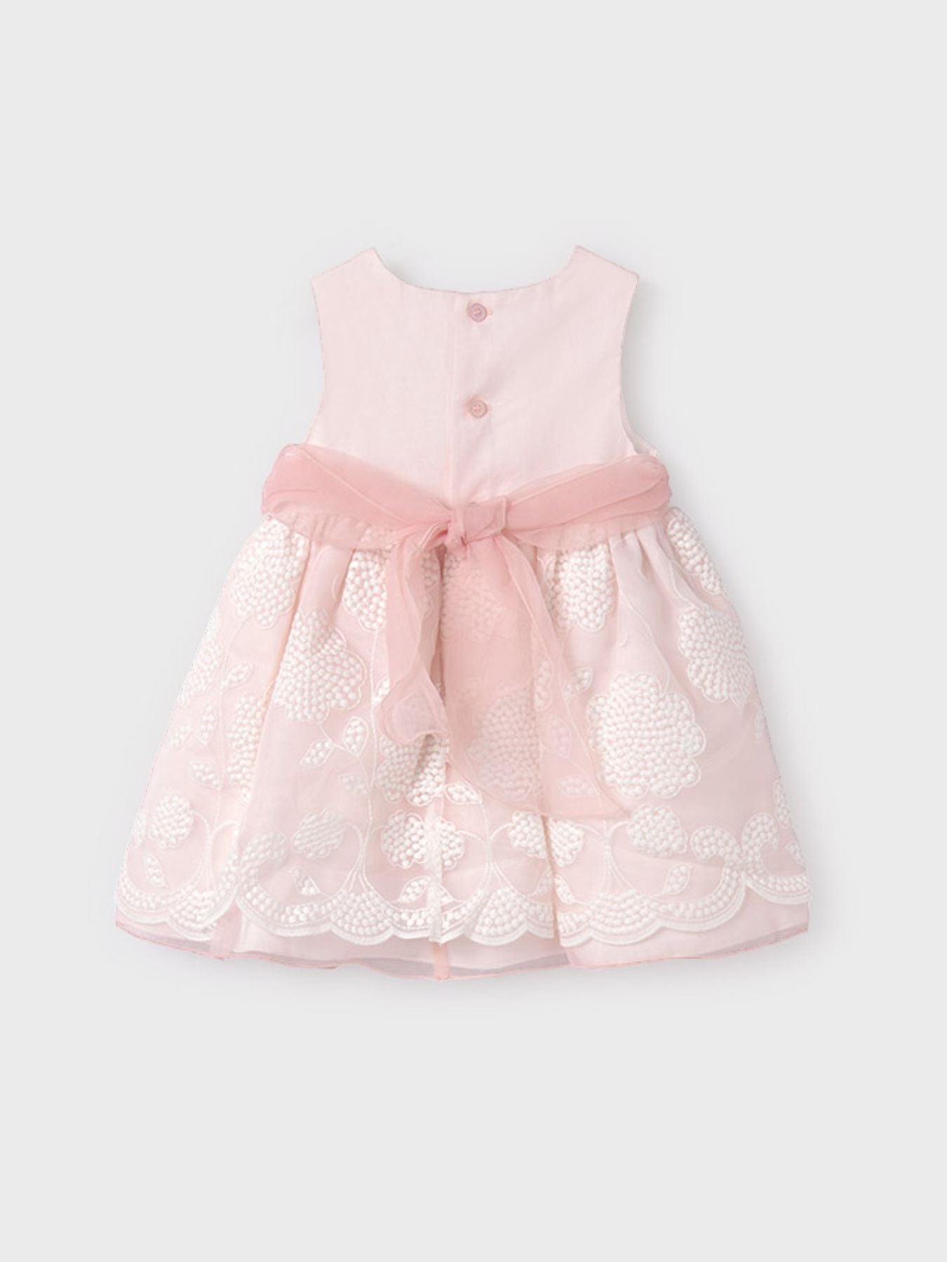 Abito organza bordato Bimba ROSA 5010 - NANU' BABY