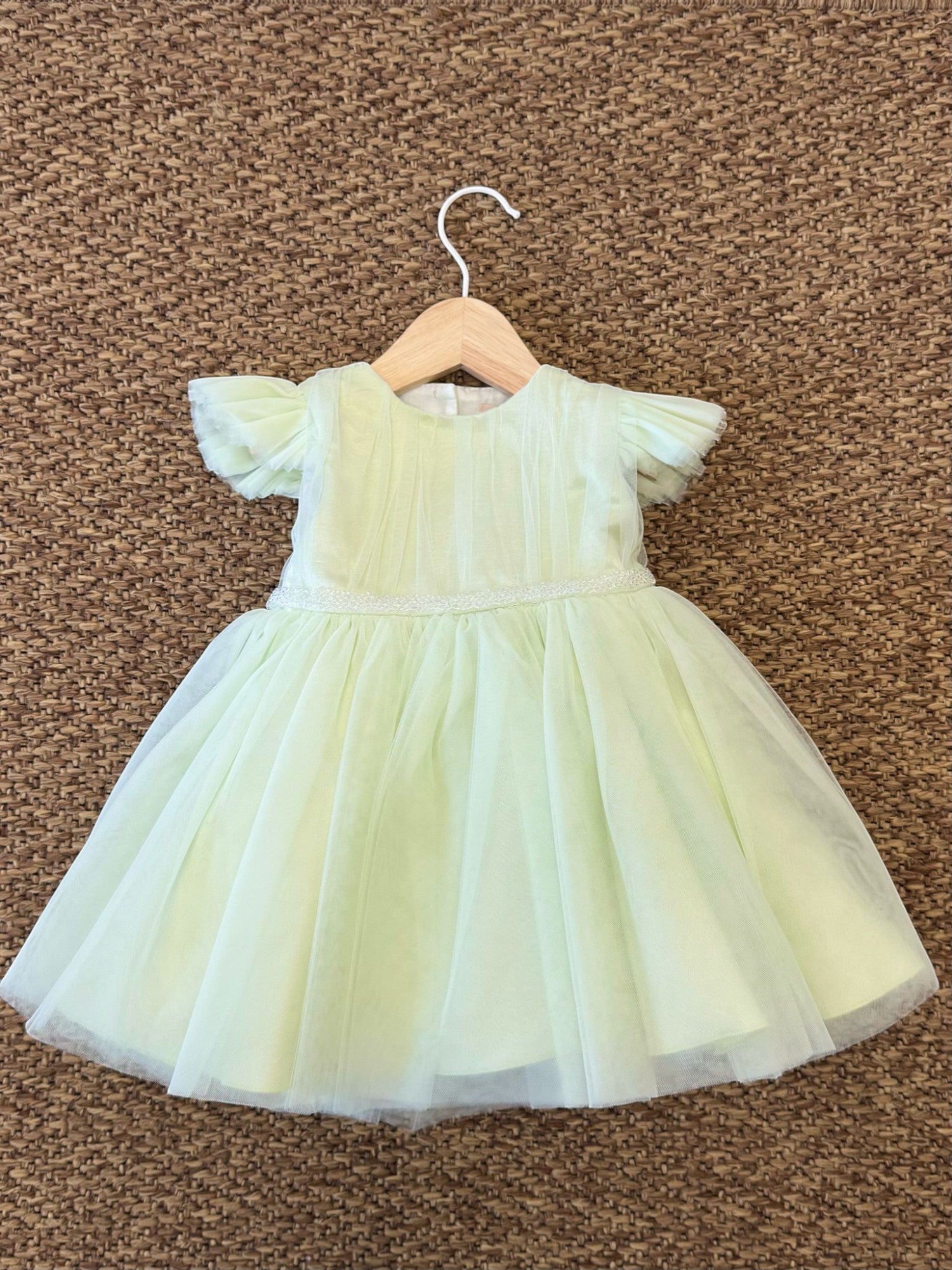 Abito dritto Bimba VERDE GG25D06I/V - NANU' BABY