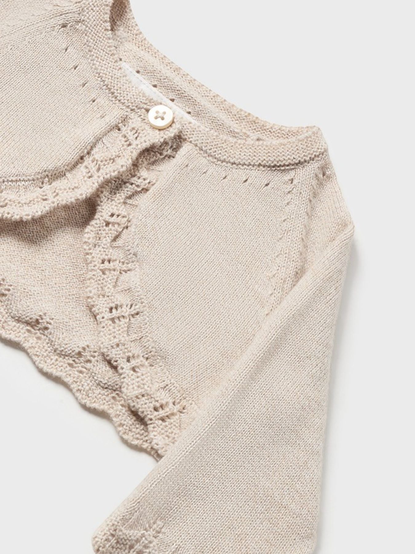 Giacchino in maglia basico Bimba BEIGE 318 - NANU' BABY
