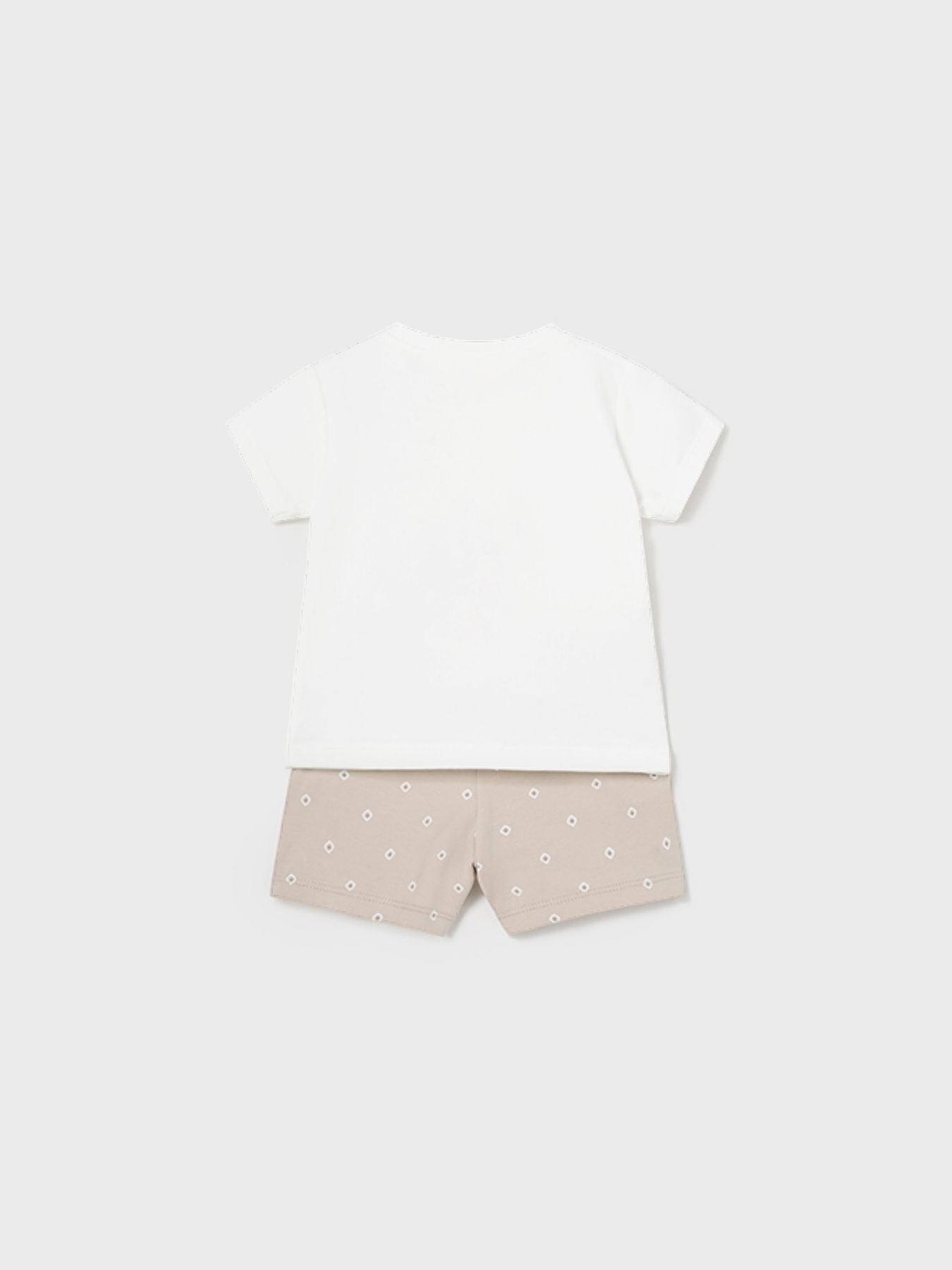 Comp 4 pezzi corto Bimbo ECRU 1625 - NANU' BABY