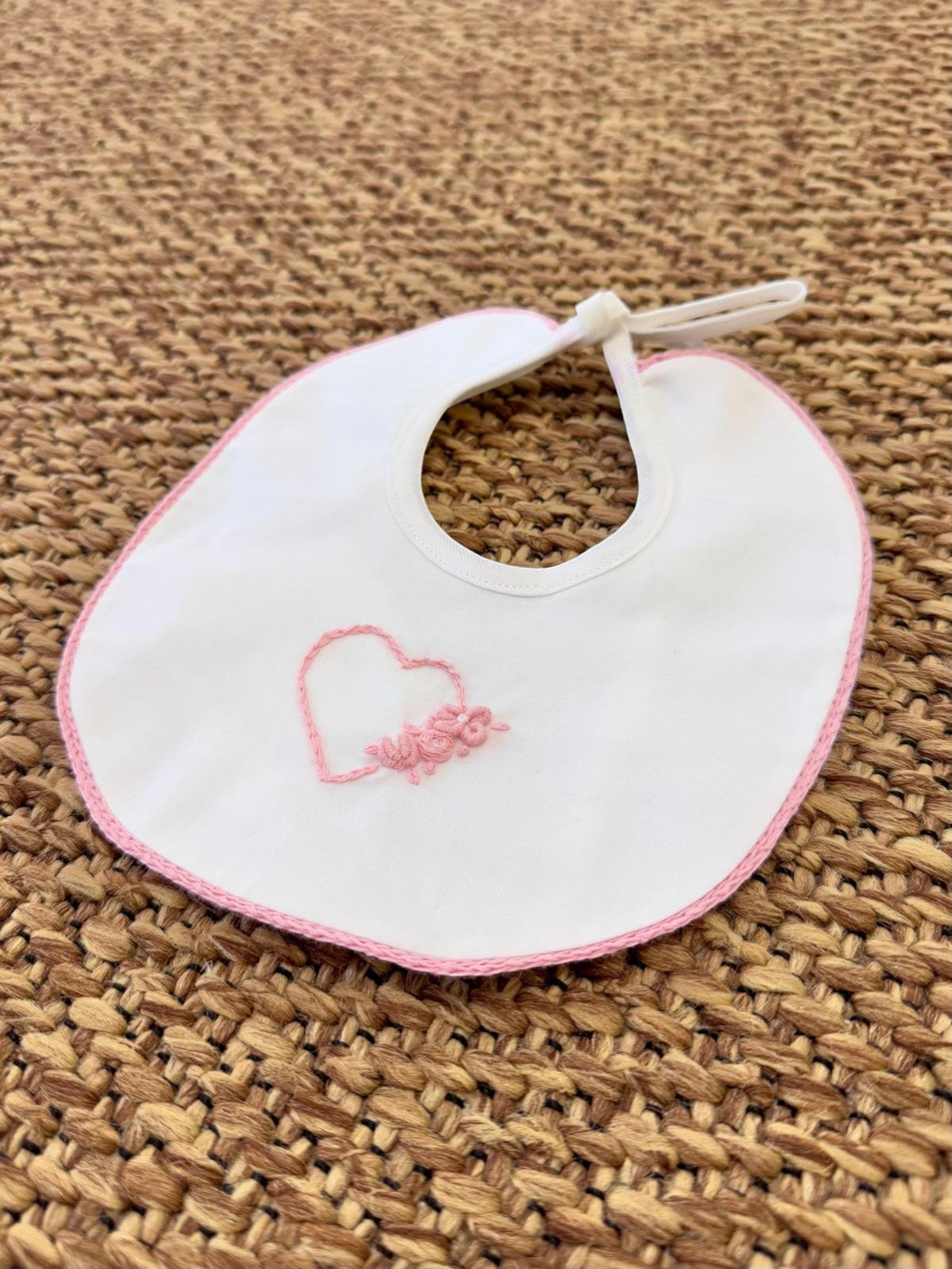 Bavetta Cuore Neonata ROSA TAORMINA 1415 - NANU' BABY