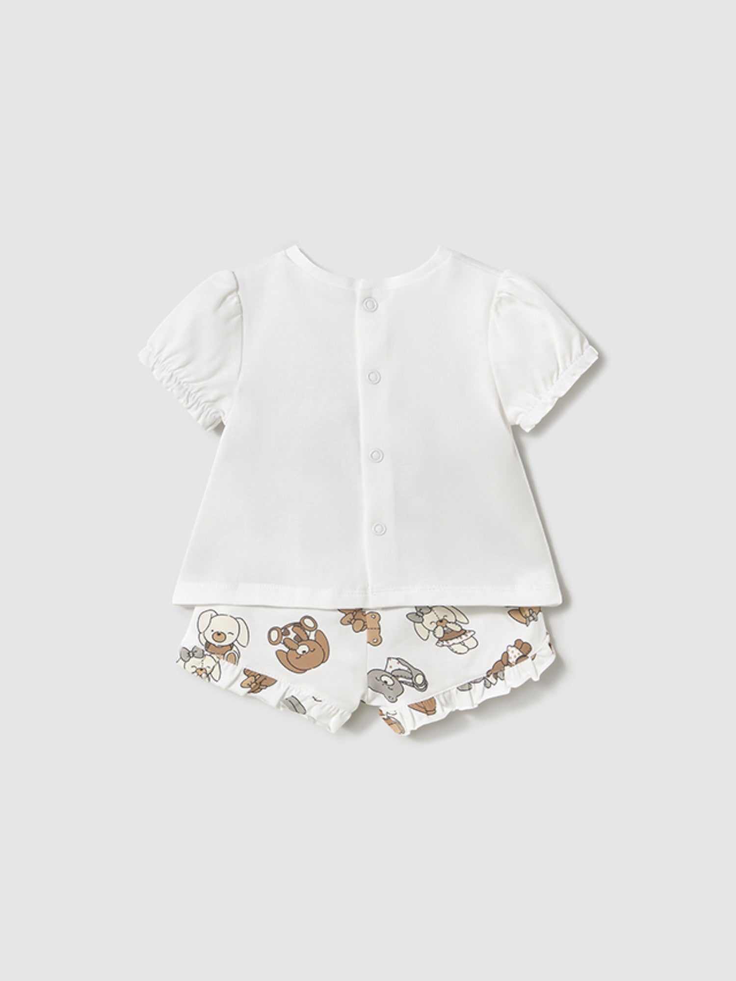 Completo short Bimba BEIGE 1256 /BE - NANU' BABY