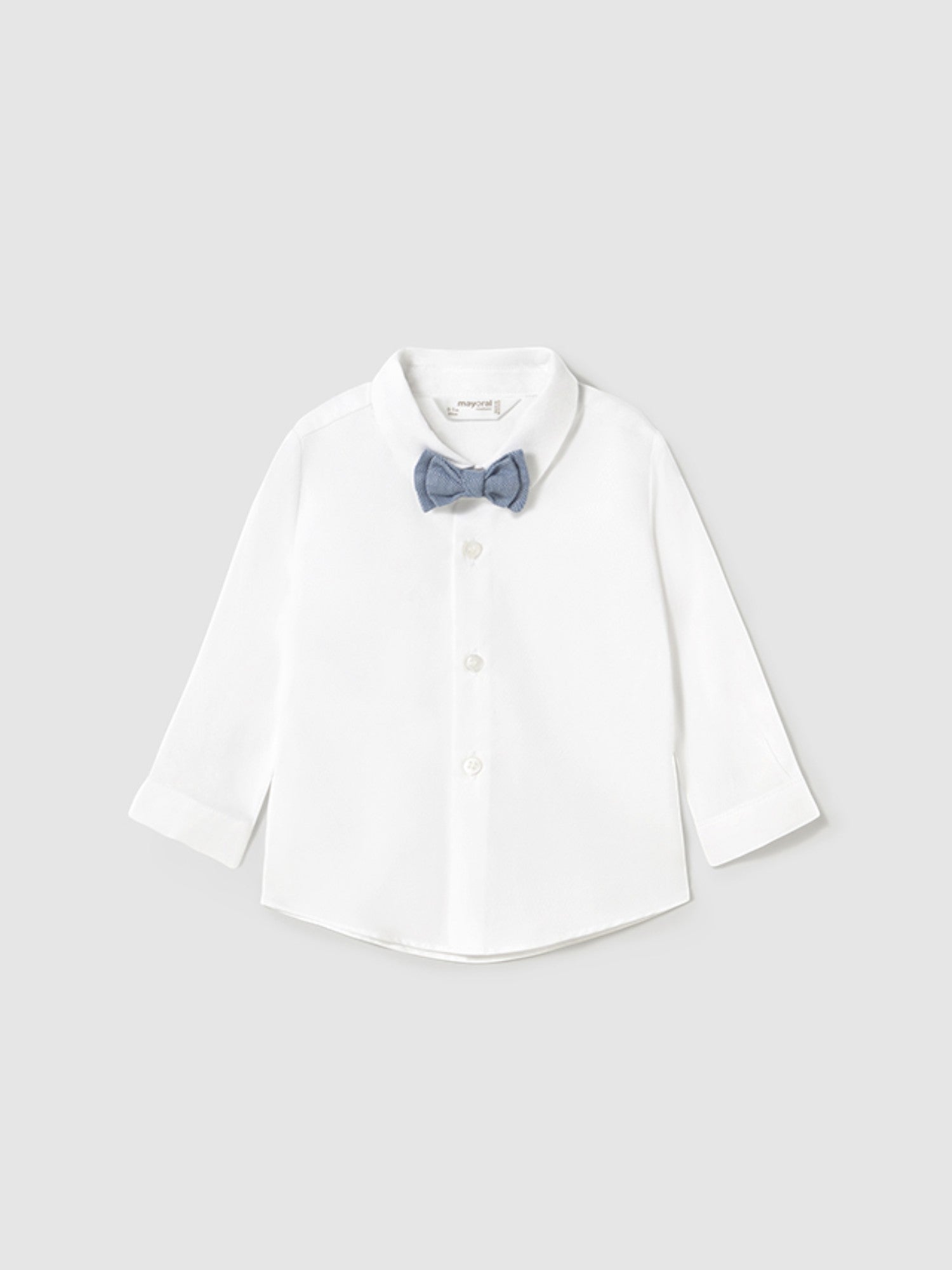 Camicia manica lunga papillon Bimbo BIANCO 1102 /B - NANU' BABY