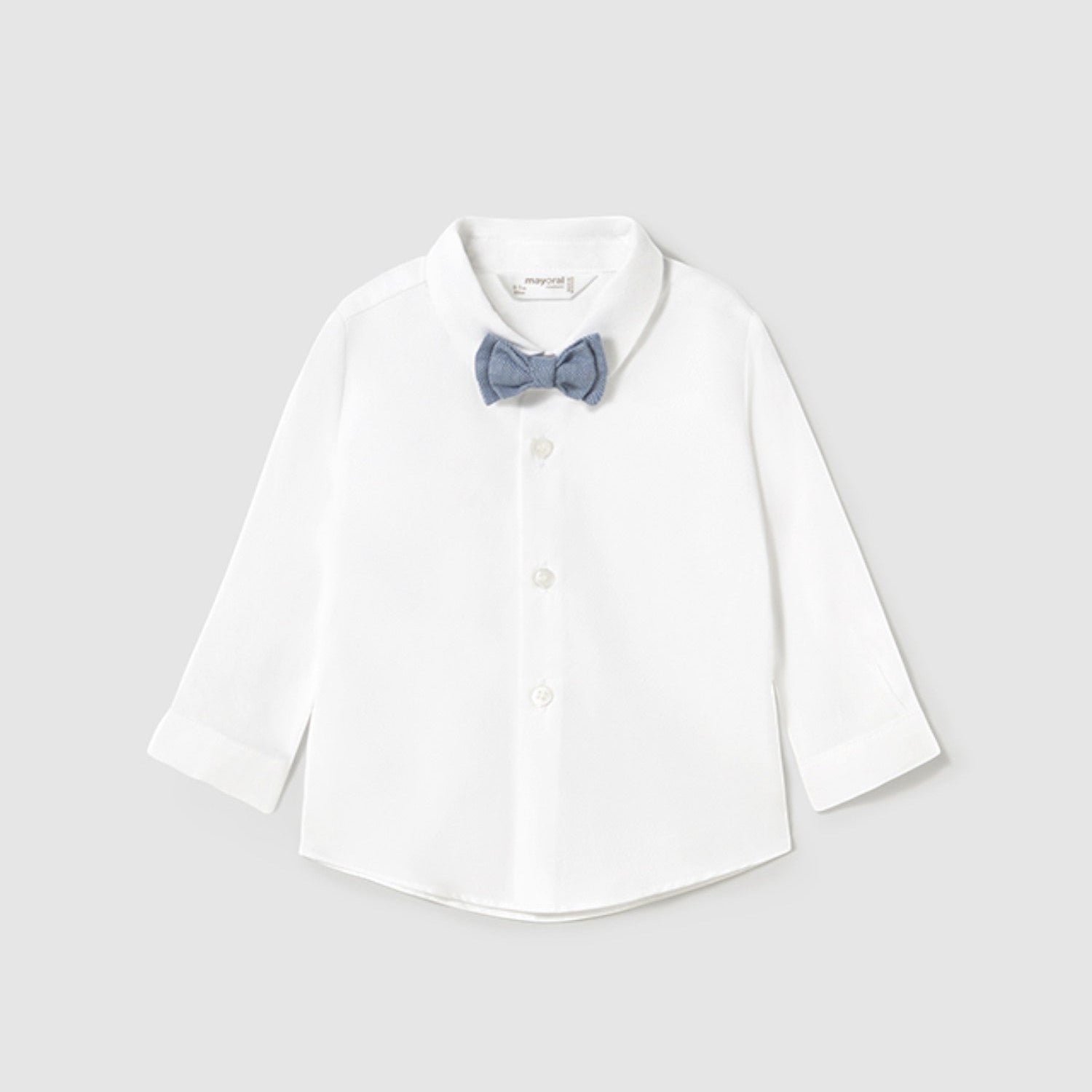 Camicia manica lunga papillon Bimbo BIANCO 1102 /B - NANU' BABY