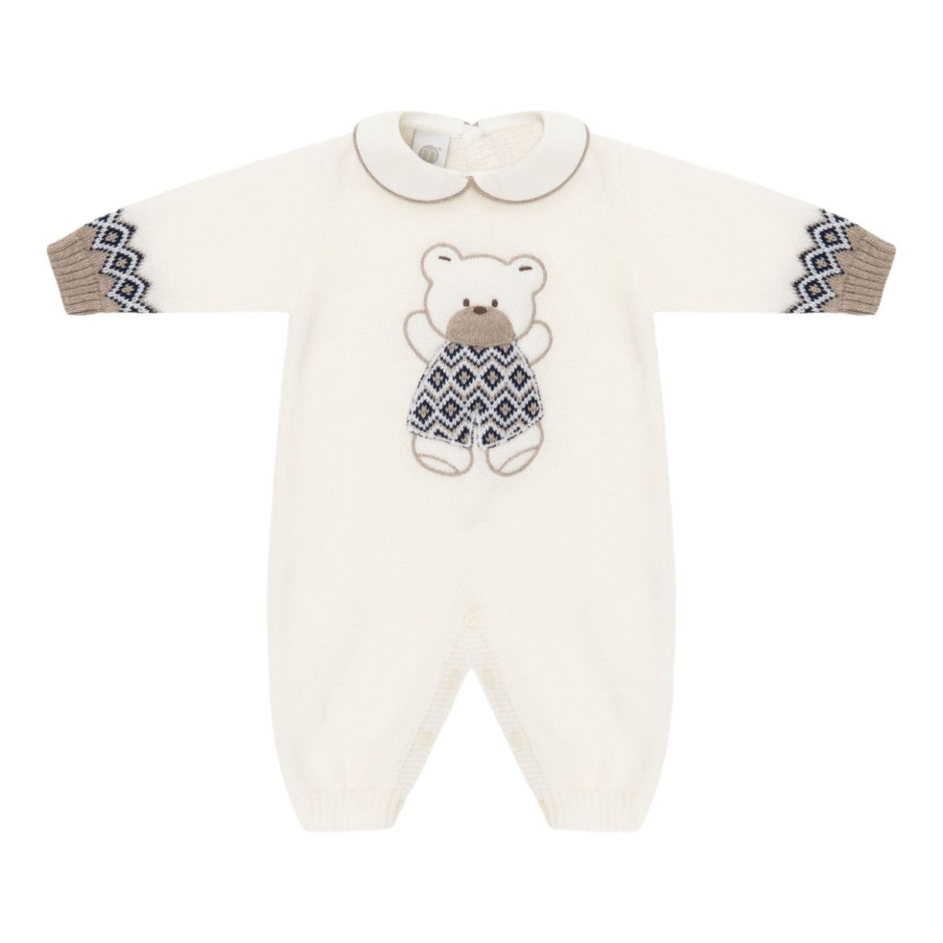 Tutina Orsetto Neonato VANIGLIA IB5110 - NANU' BABY