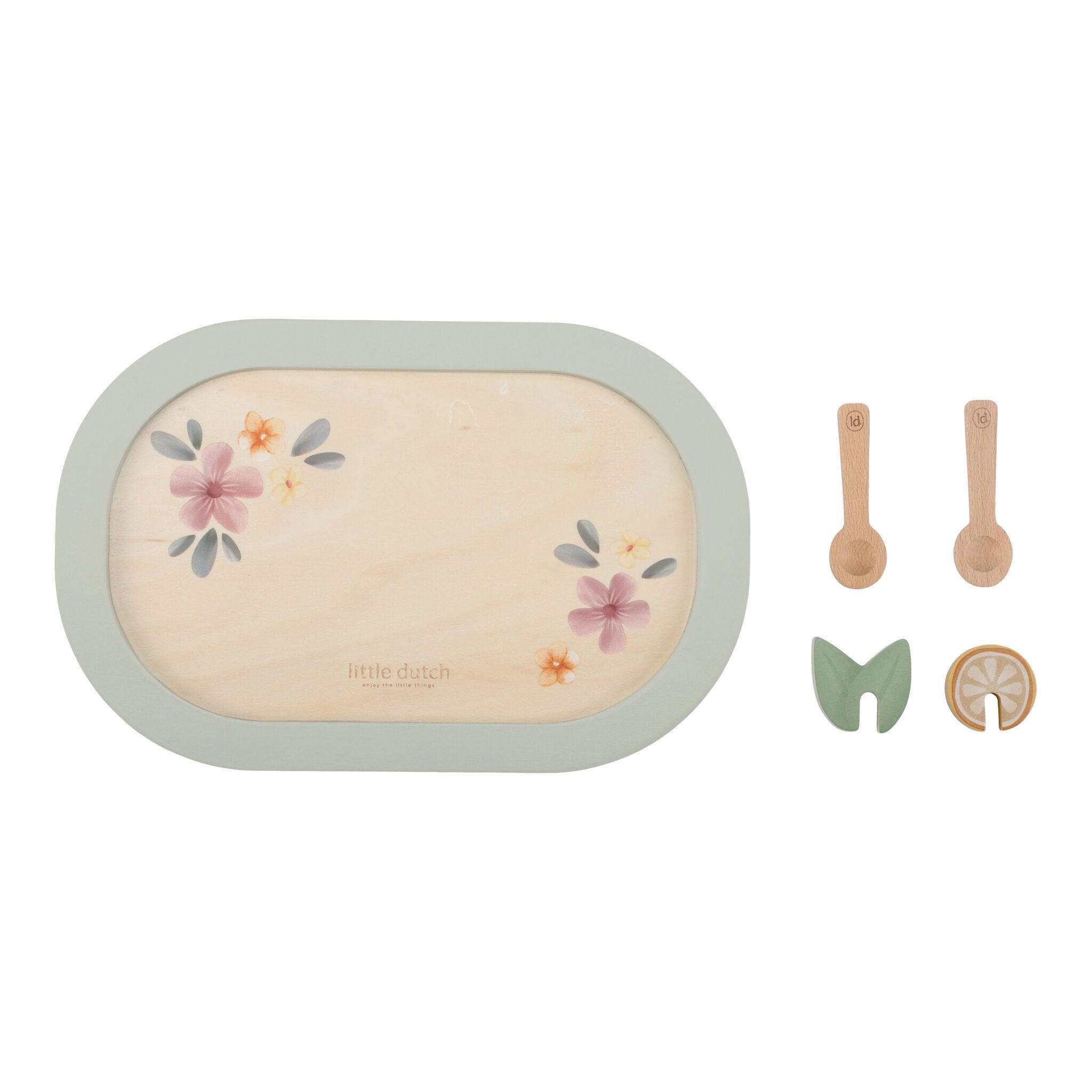 Servizio da tè in legno Multicolore LD2507