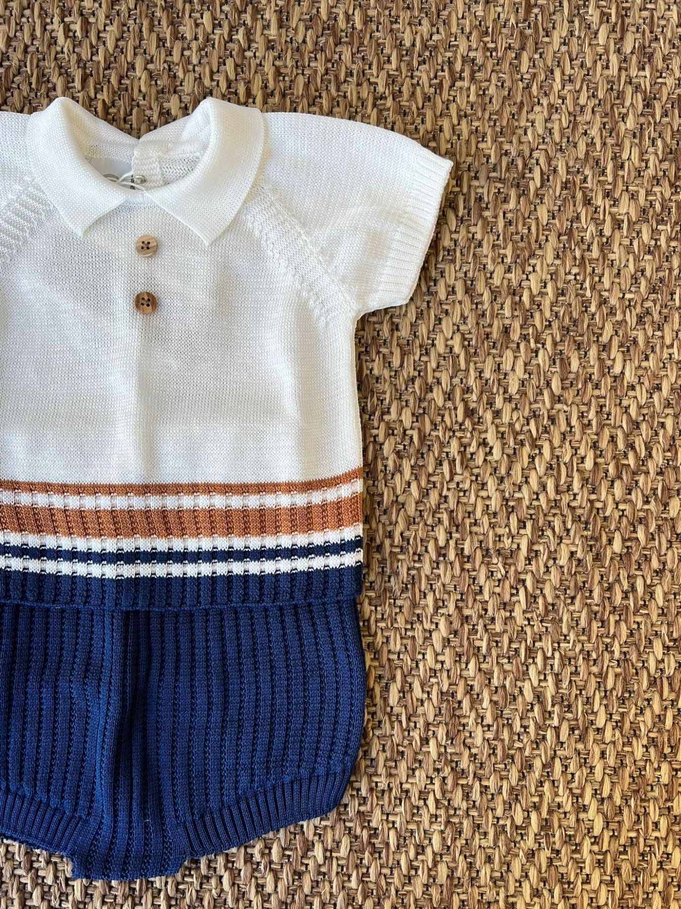 Completo 2 pezzi in filo Bimbo BLU EP6052 - NANU' BABY