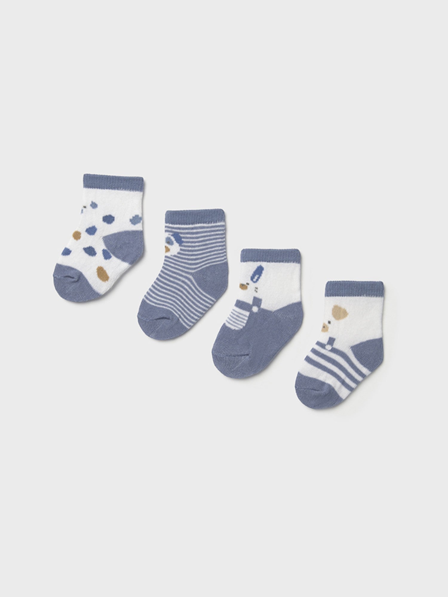 Set 4 calze AZZURRO 9862 /AZ - NANU' BABY
