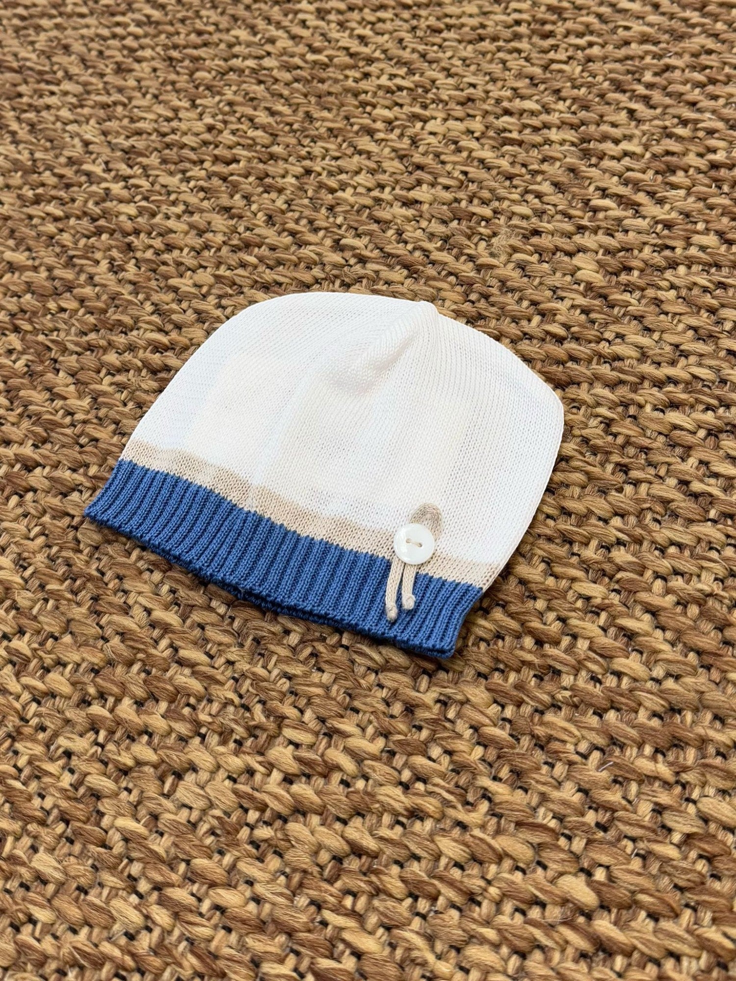 Cuffia Neonato AZZURRO 7622/A - NANU' BABY