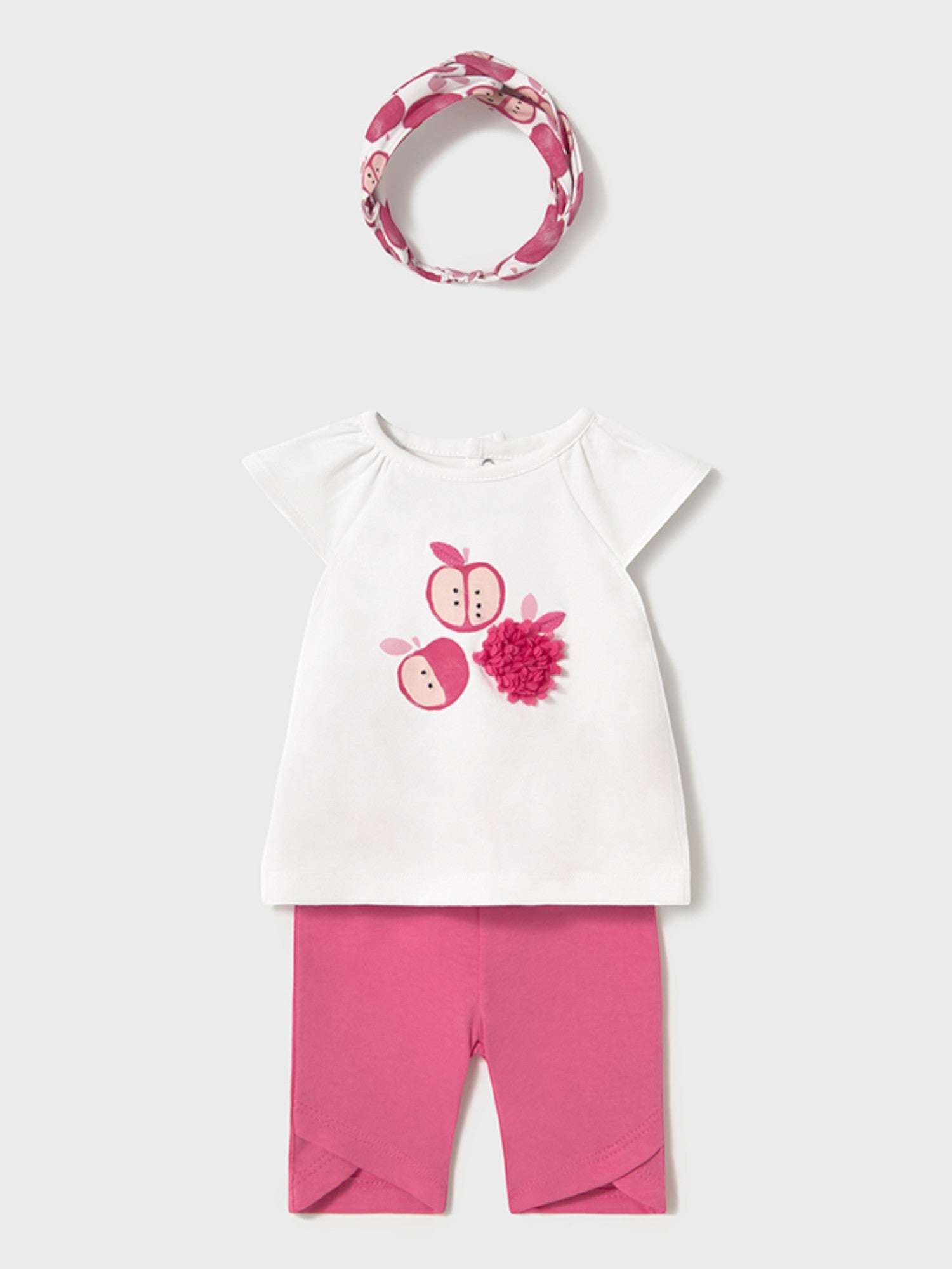Completo leggings capri e cerchietto Bimba ROSA 1763 /R - NANU' BABY