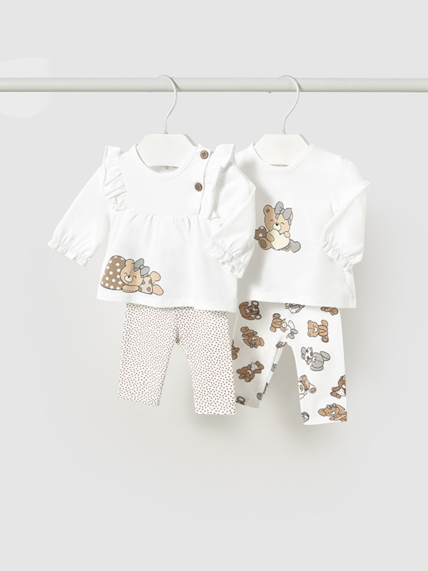 Completo leggings 4 pezzi Bimba BEIGE 1760 /BE - NANU' BABY