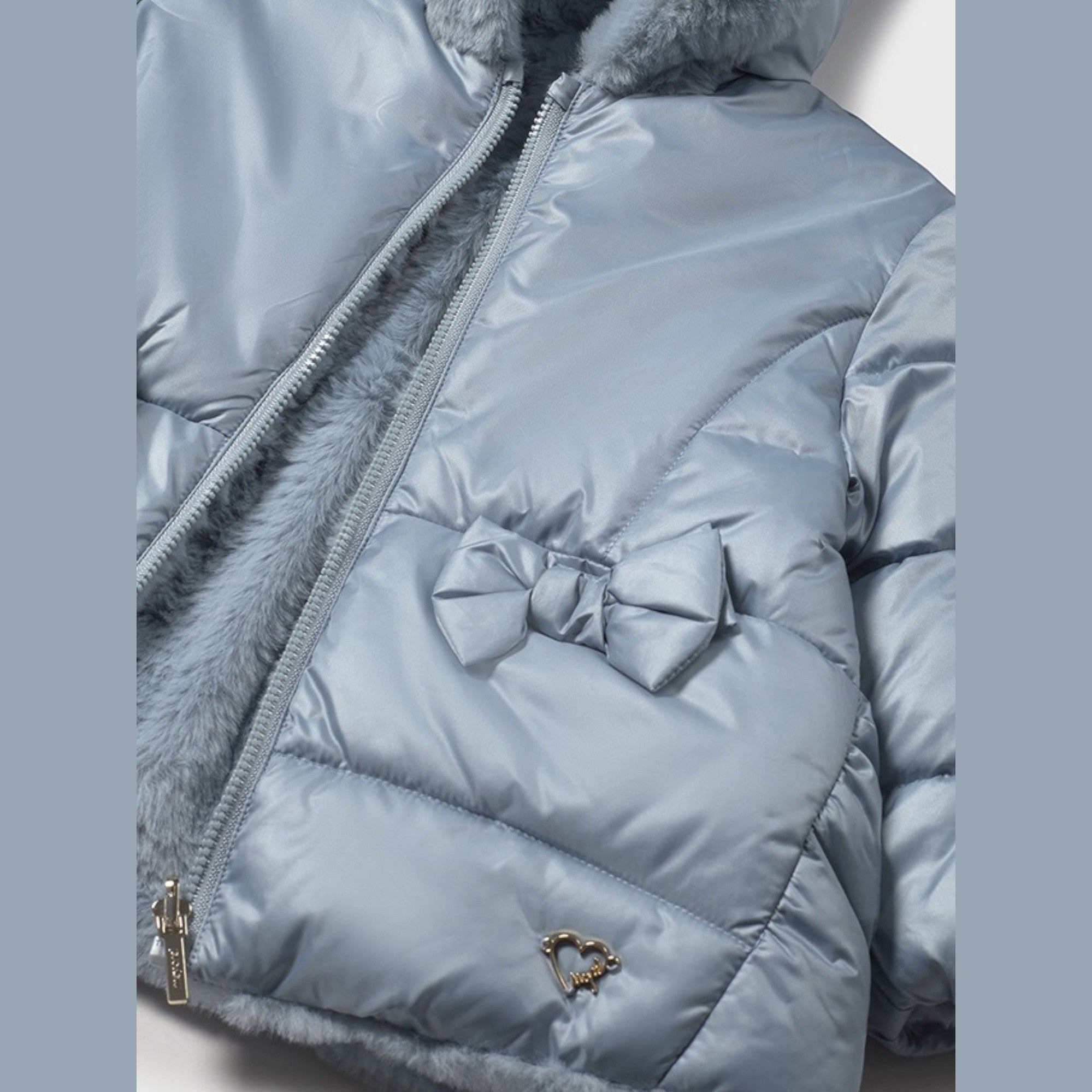 giubbotto reversibile pelo Bimba CIELO 2435/79 - NANU' BABY