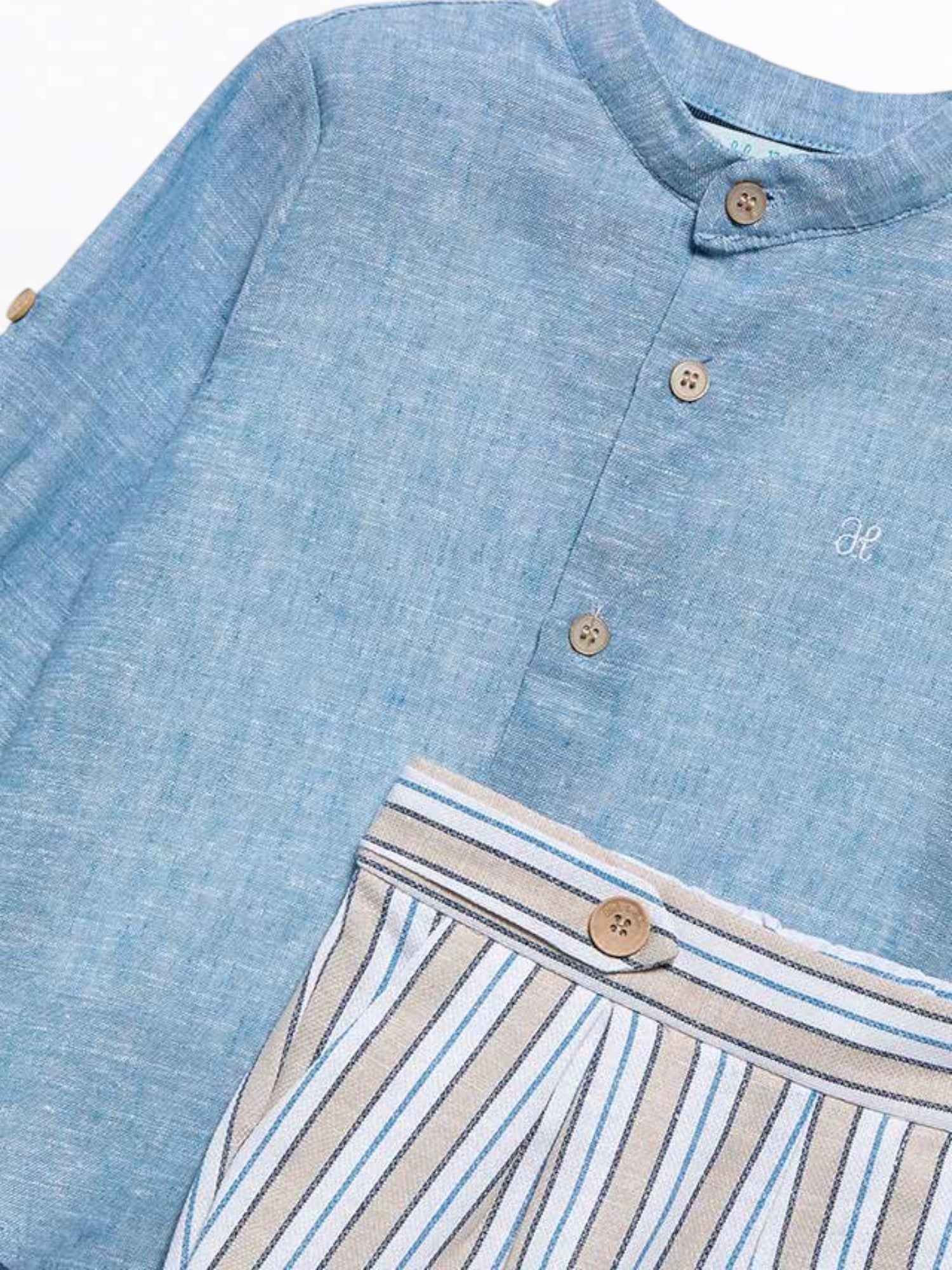 Completo bermuda camicia Bimbo AZZURRO 5203 /1 - NANU' BABY