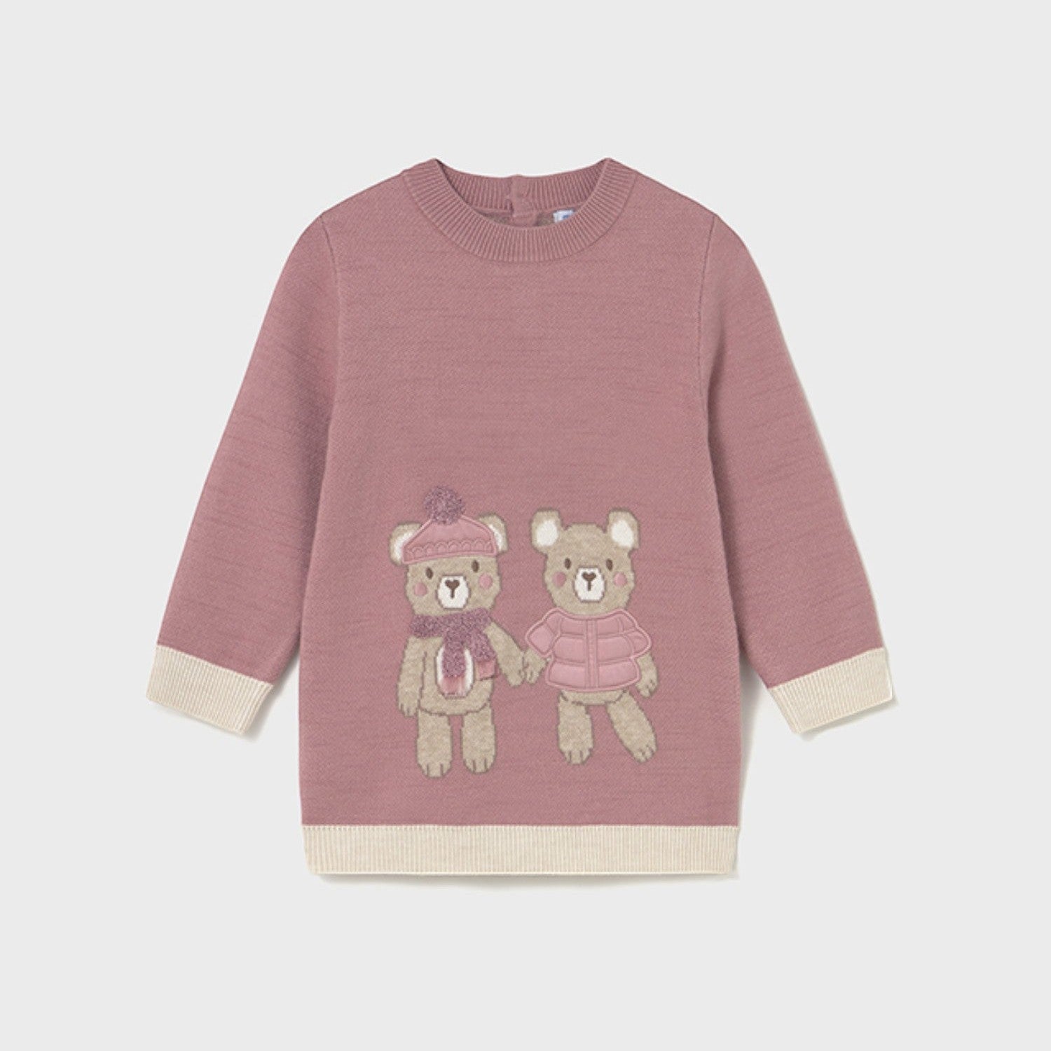 Abito maglia jacquard Bimba Rosa 2911/31 - NANU' BABY