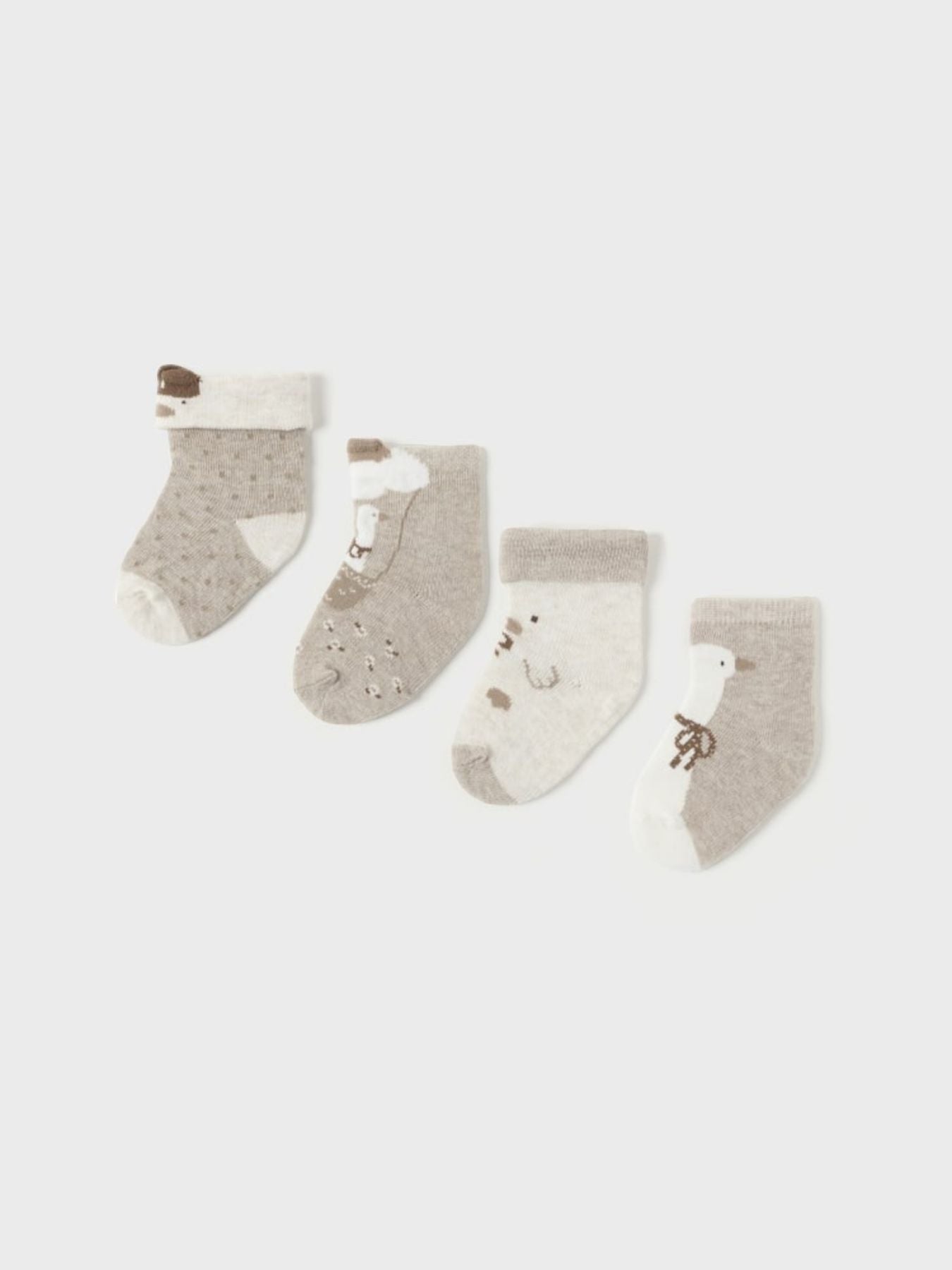 Set 4 calze BEIGE 2G-9762/BG - NANU' BABY