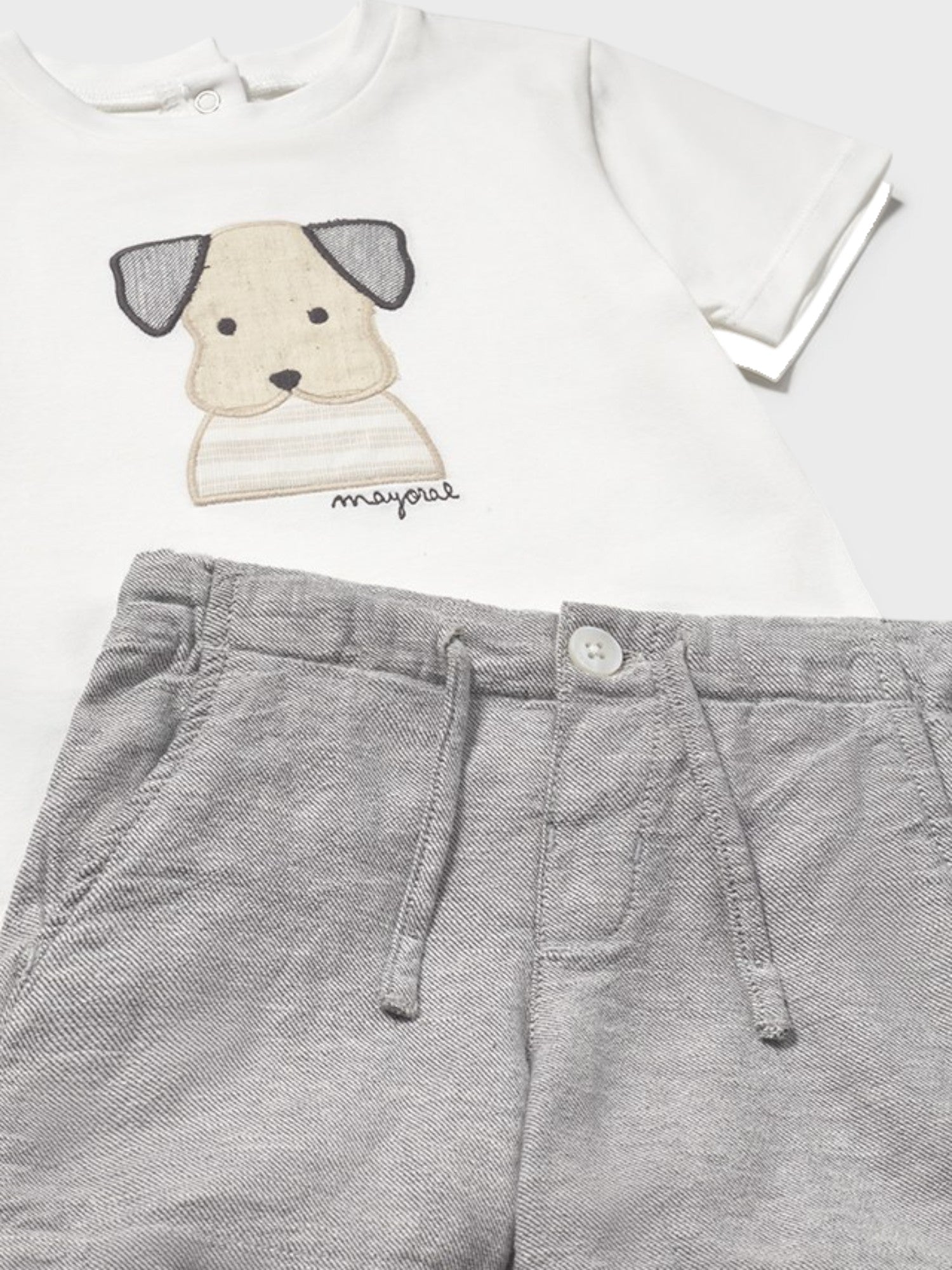 Compl. bermuda applicazioni Bimbo GRIGIO 1252/35 - NANU' BABY
