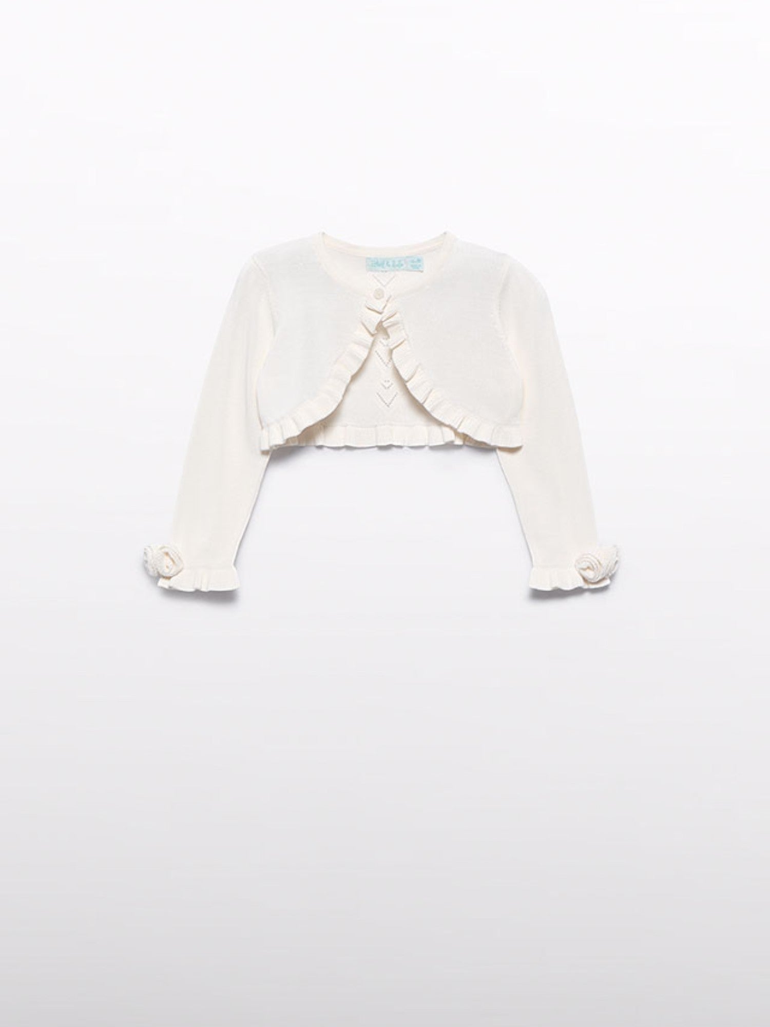 Cardigan tricot traforato Bimba ECRU 5381 /12 - NANU' BABY
