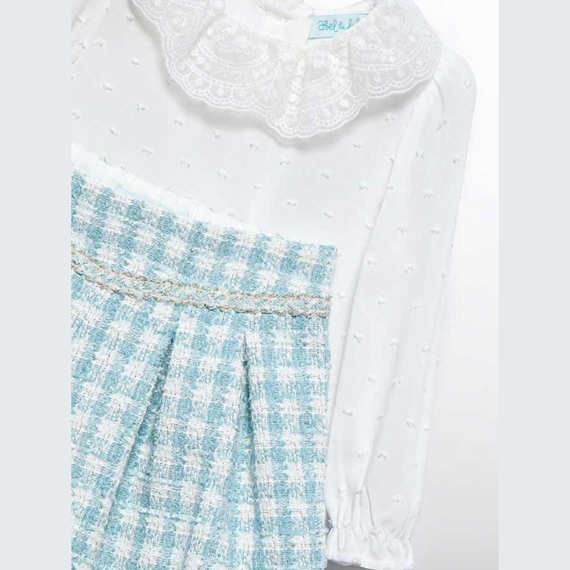 Compl.bermuda quadri lurex Bimba Verde 5712/9 - NANU' BABY
