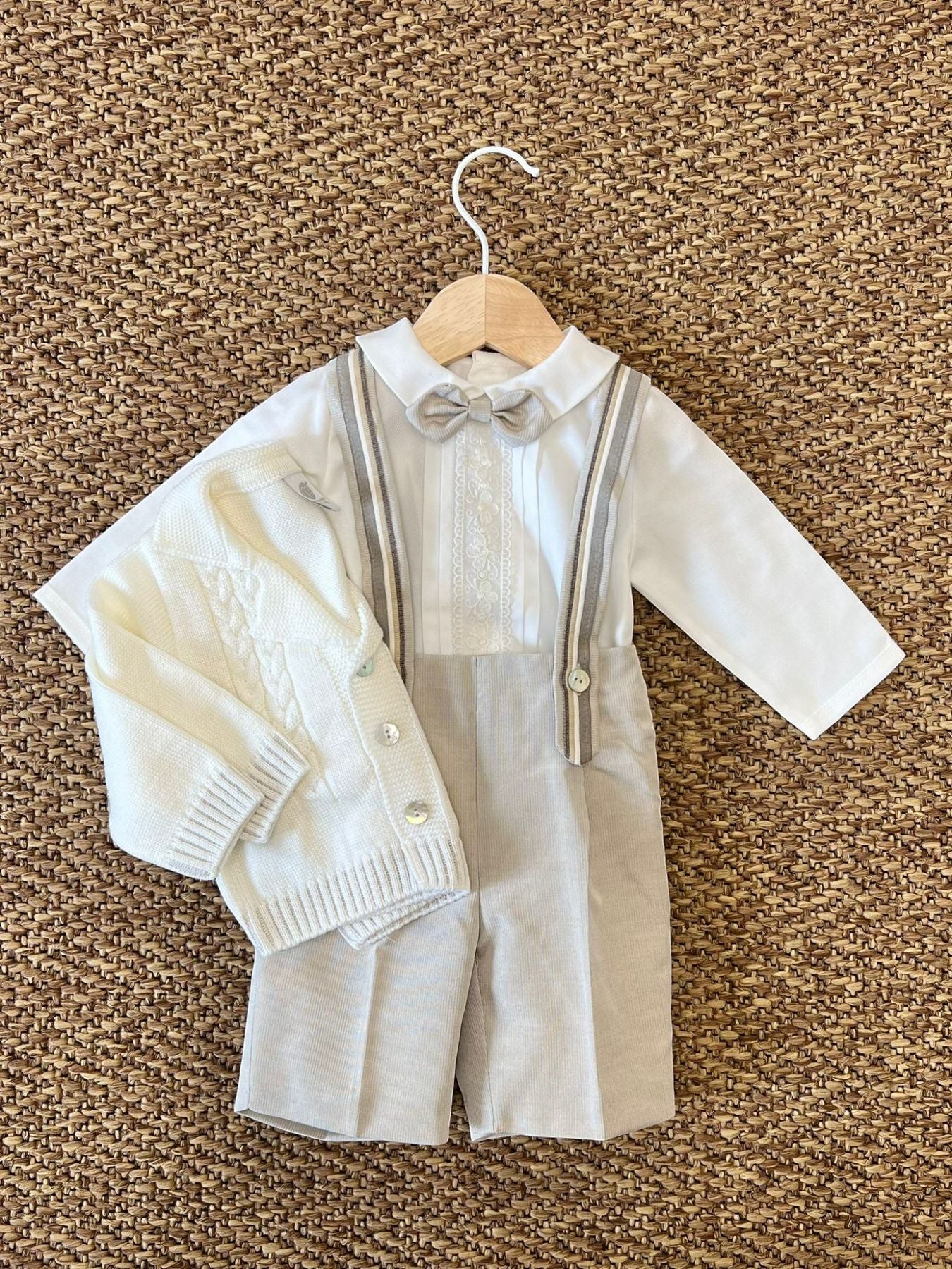 Completo Cerimonia Bermuda Bimbo VANIGLIA IK20660 - NANU' BABY