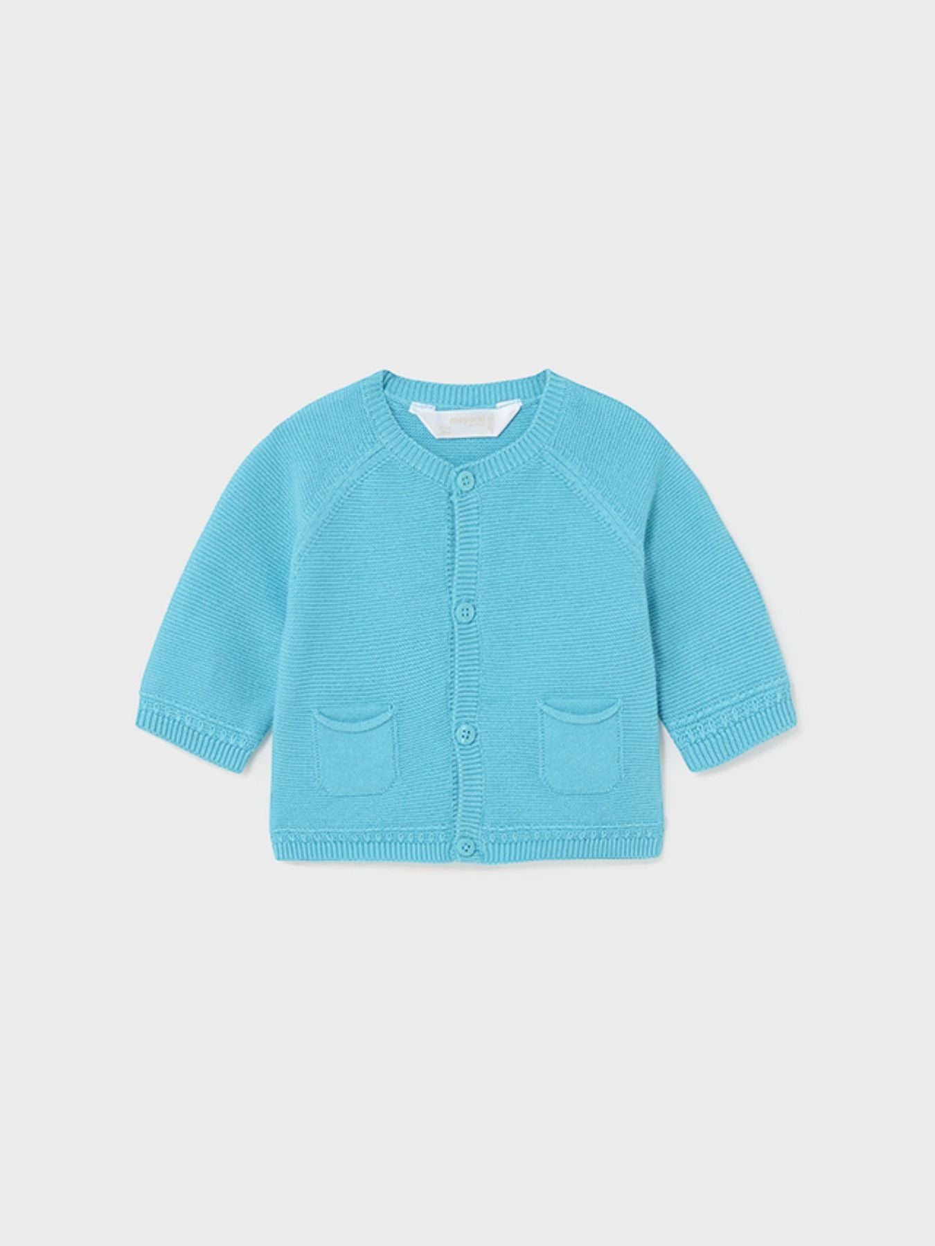 Cardigan tricot Bimbo TURCHESE 1380/C - NANU' BABY