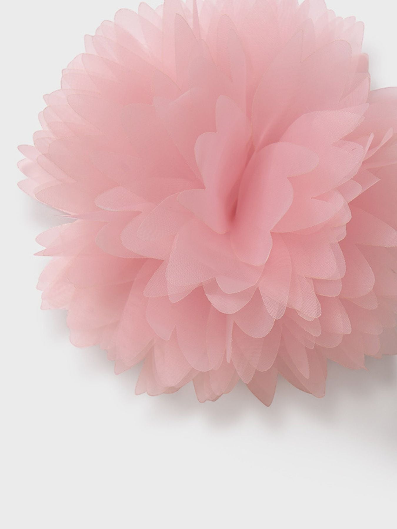 Fermaglio fiore organza ROSA 5409/R - NANU' BABY
