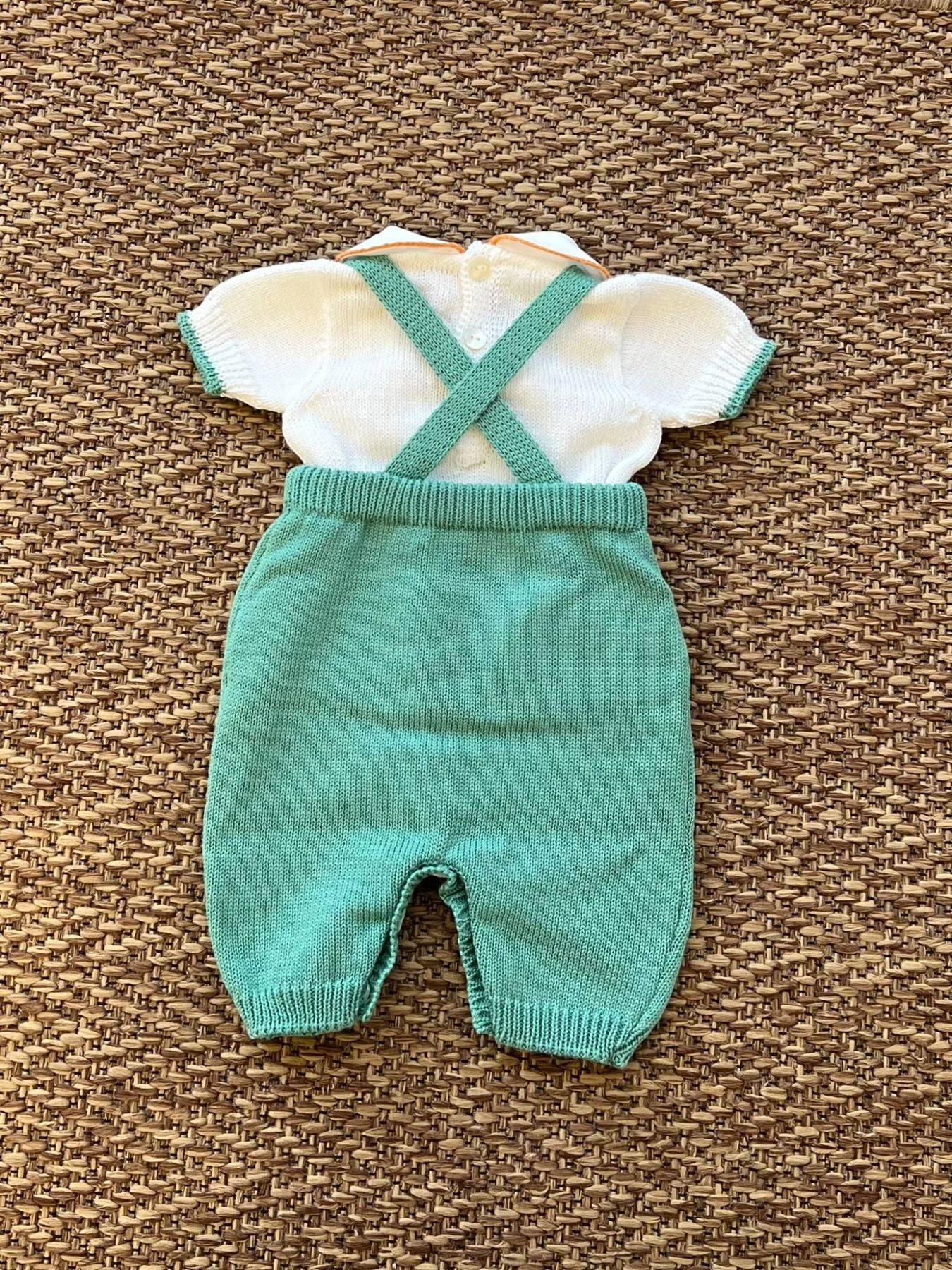 Salopette corta Neonato VERDE CETIN/SL-V - NANU' BABY